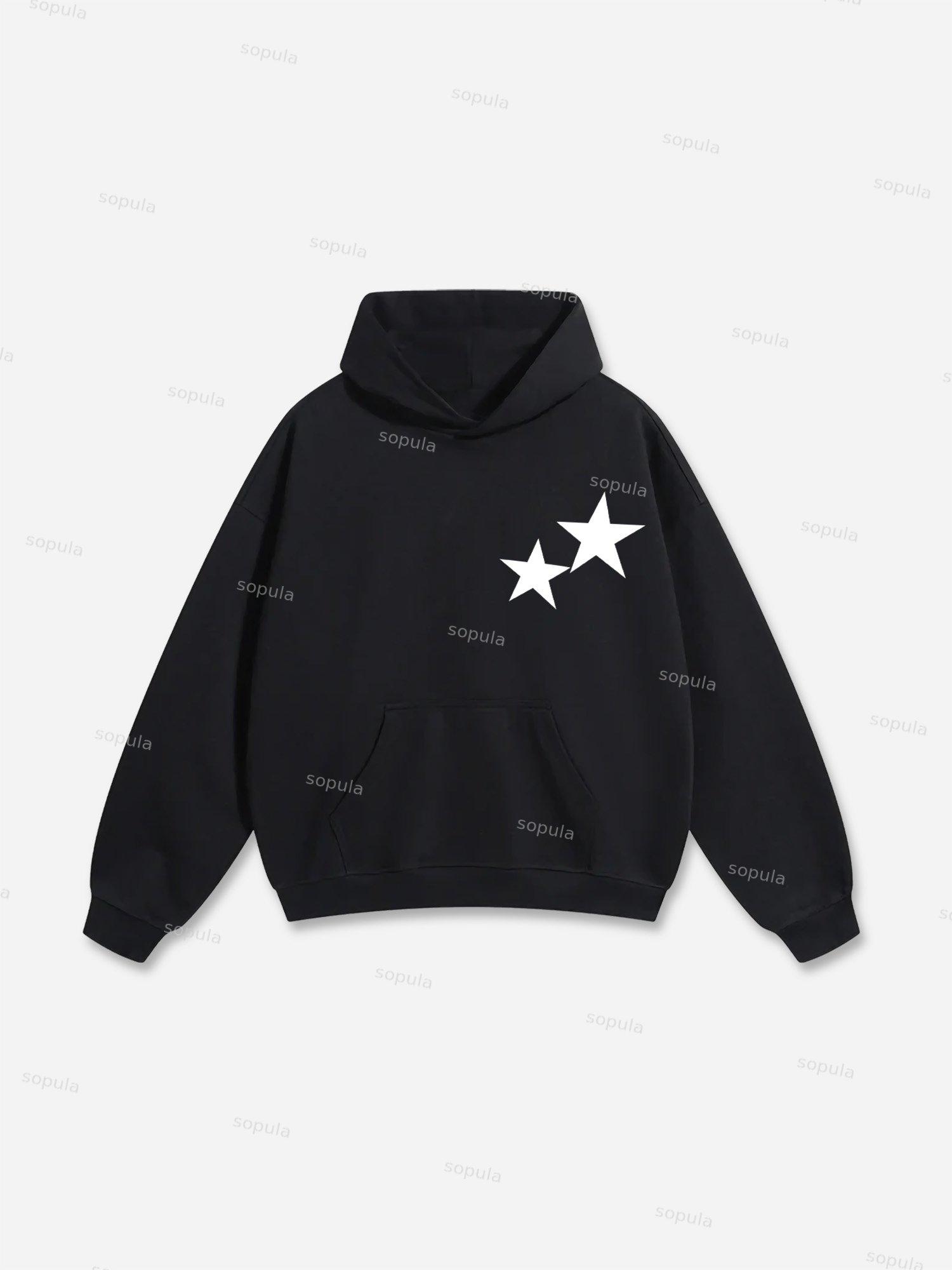 Sopula Essential Star Graphic Print Hoodie Product Image