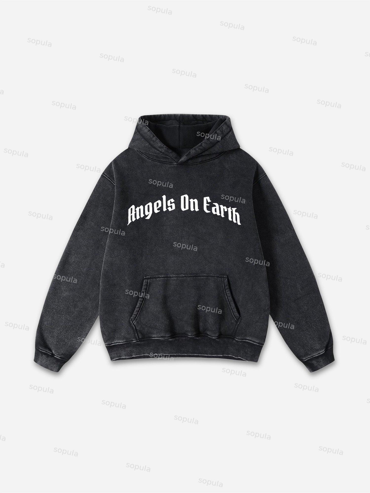 Vintage Child of God Graphic Washed Hoodie Product Image