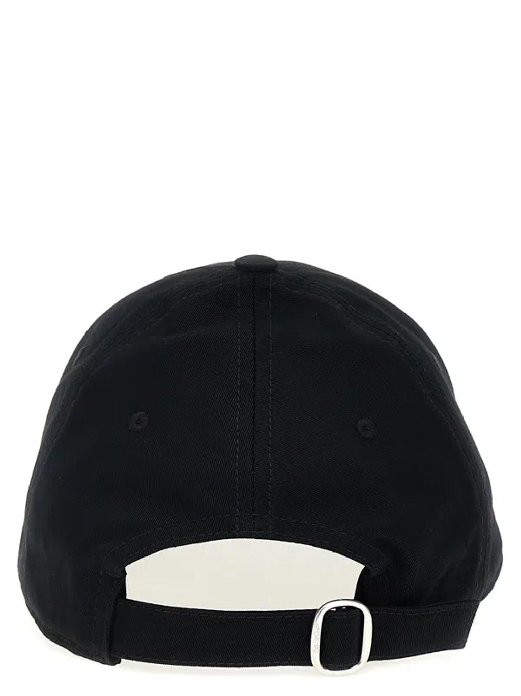 OFF-WHITE Logo-embroidered Baseball Cap With Curved Peak In Black Product Image