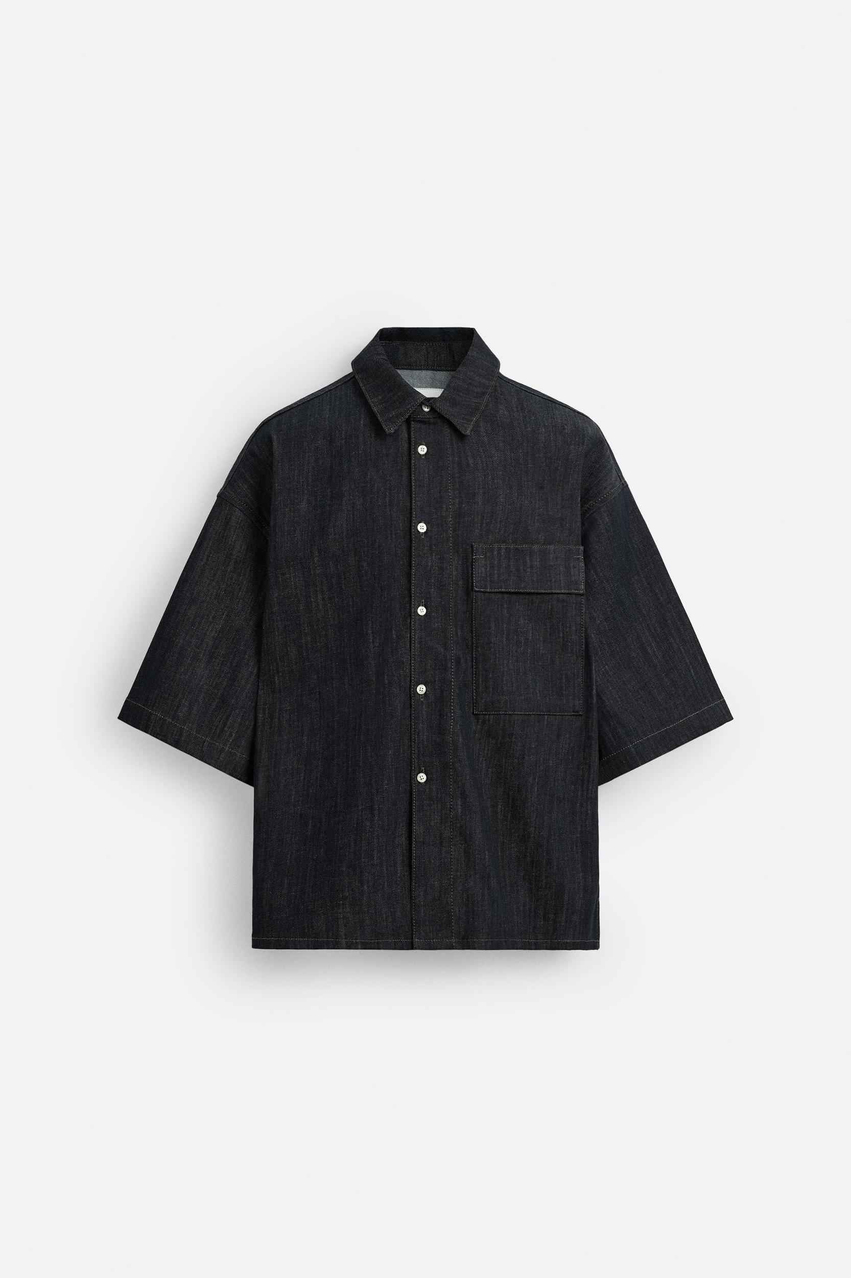 OVERSIZED FIT DENIM SHIRT Product Image