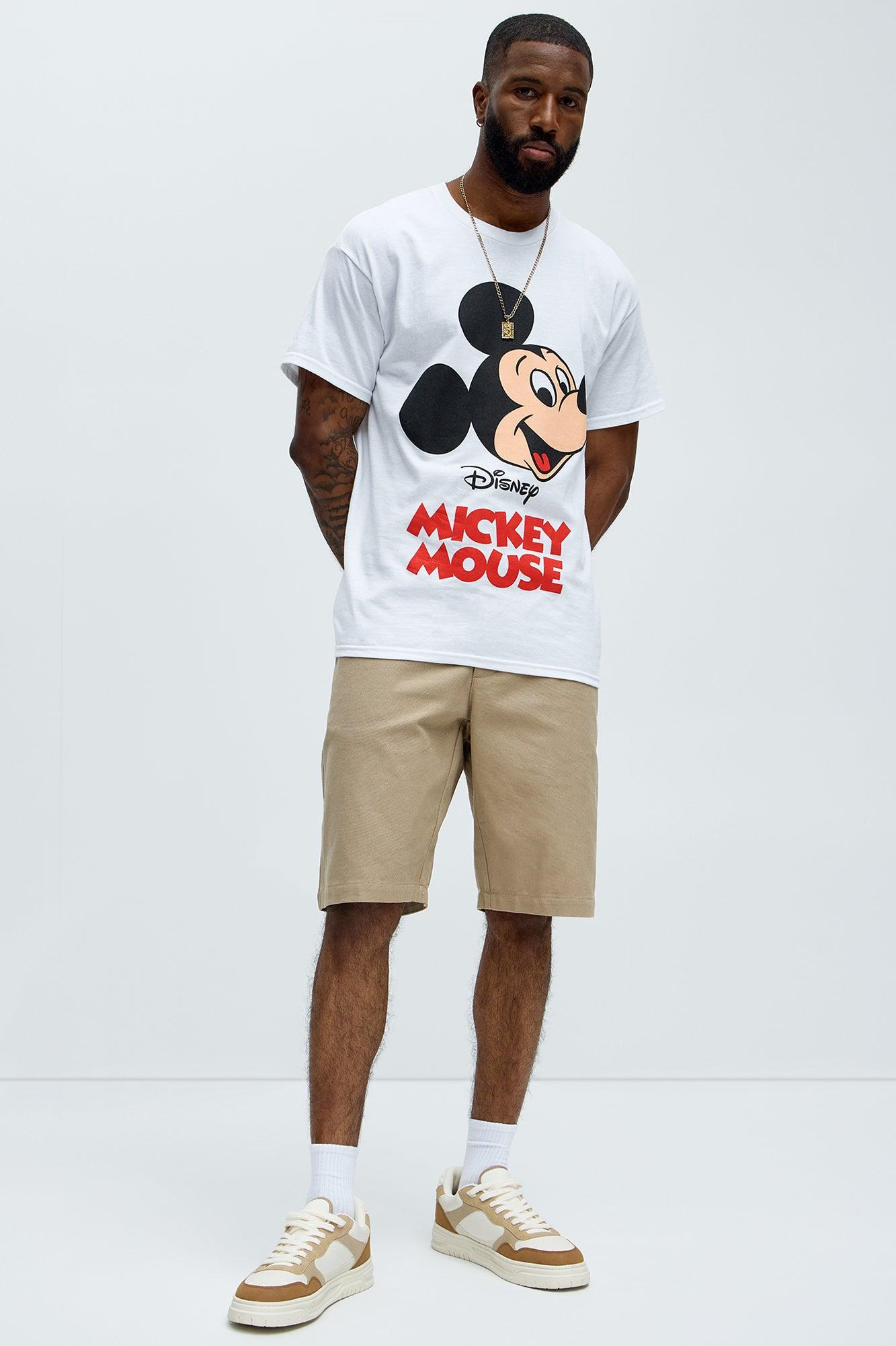 Disney Vintage Mickey Short Sleeve Tee - White Product Image