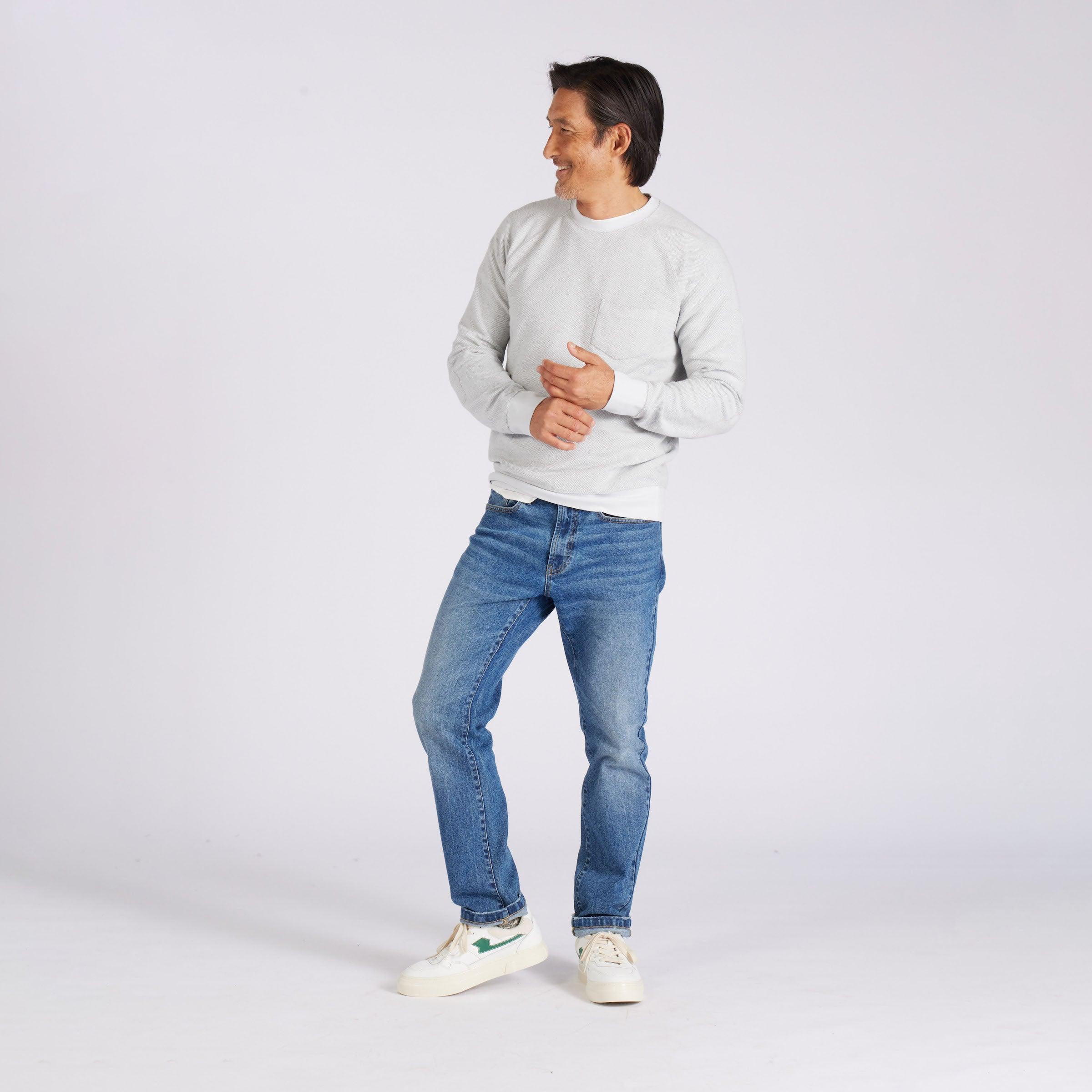 Dunlop Reverse Fleece Crew Neck - Glacier Gray Product Image