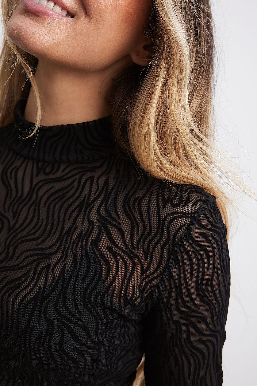 Burn Out Mesh Dress Product Image