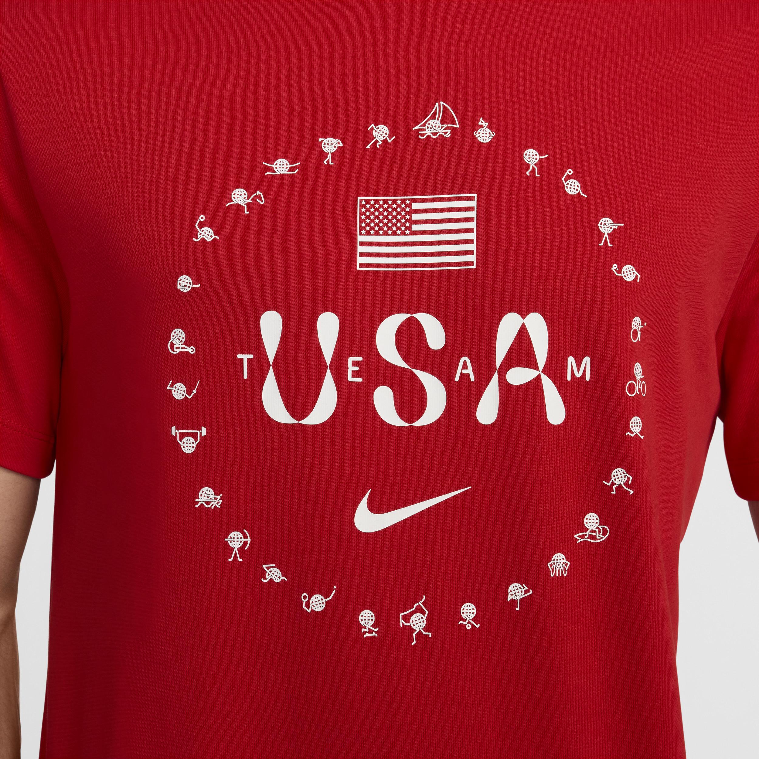 Men's Nike Red Team USA Premium Essentials Icon T-Shirt,  Product Image