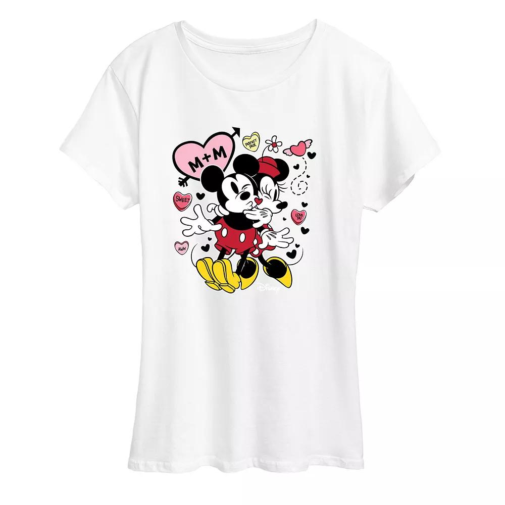 Disney's Mickey & Minnie Mouse Women's Heart Graphic Tee,  Product Image