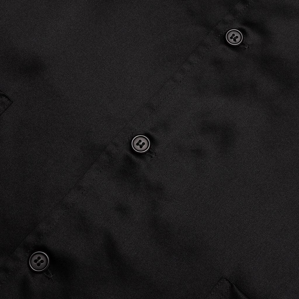 Silk Pajama Shirt - Black Male Product Image