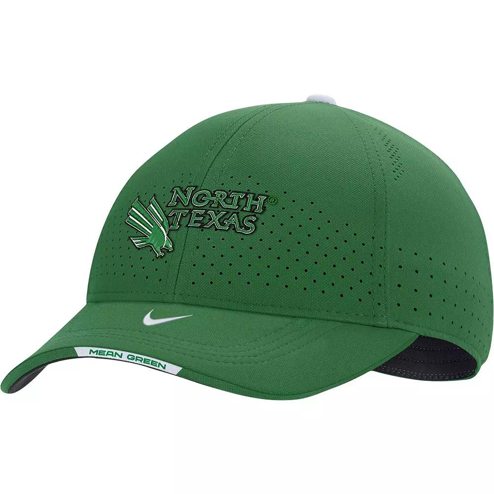 Men's Nike Kelly Green North Texas Mean Green 2022 Sideline Classic99 Swoosh Performance Flex Hat, Nc2 Green Product Image