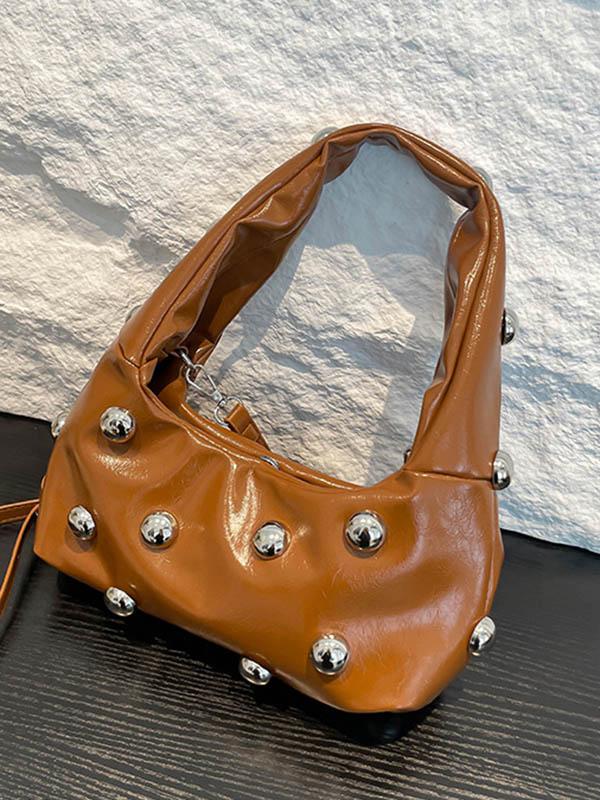 Geometric Rivet Handbags Shoulder Bags Product Image