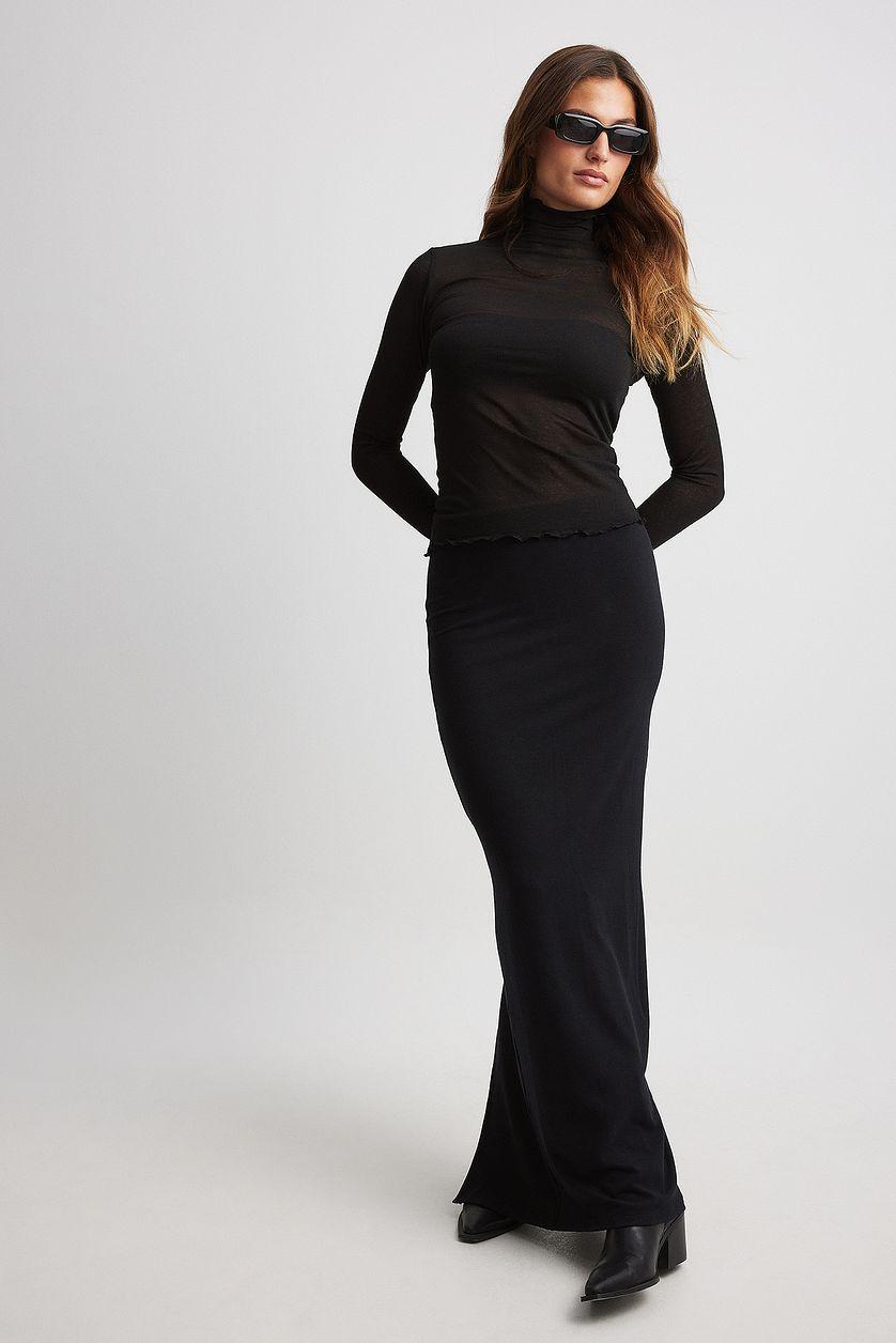 Sheer Long Sleeve Top Product Image