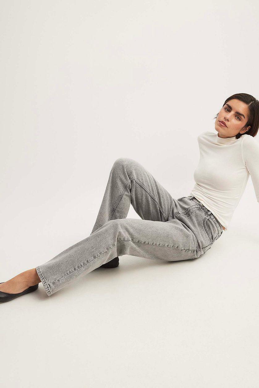 Straight High Waist Jeans Product Image