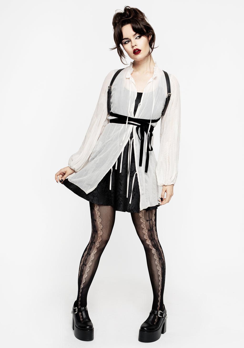 Villain Textured Blouse - White Product Image