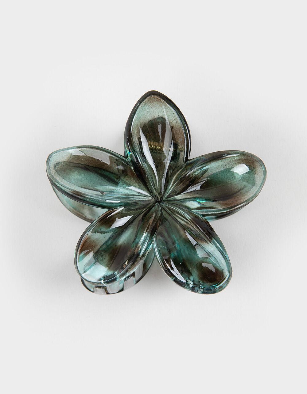 FULL TILT Hawaiian Floral Claw Clip - BLUE Product Image