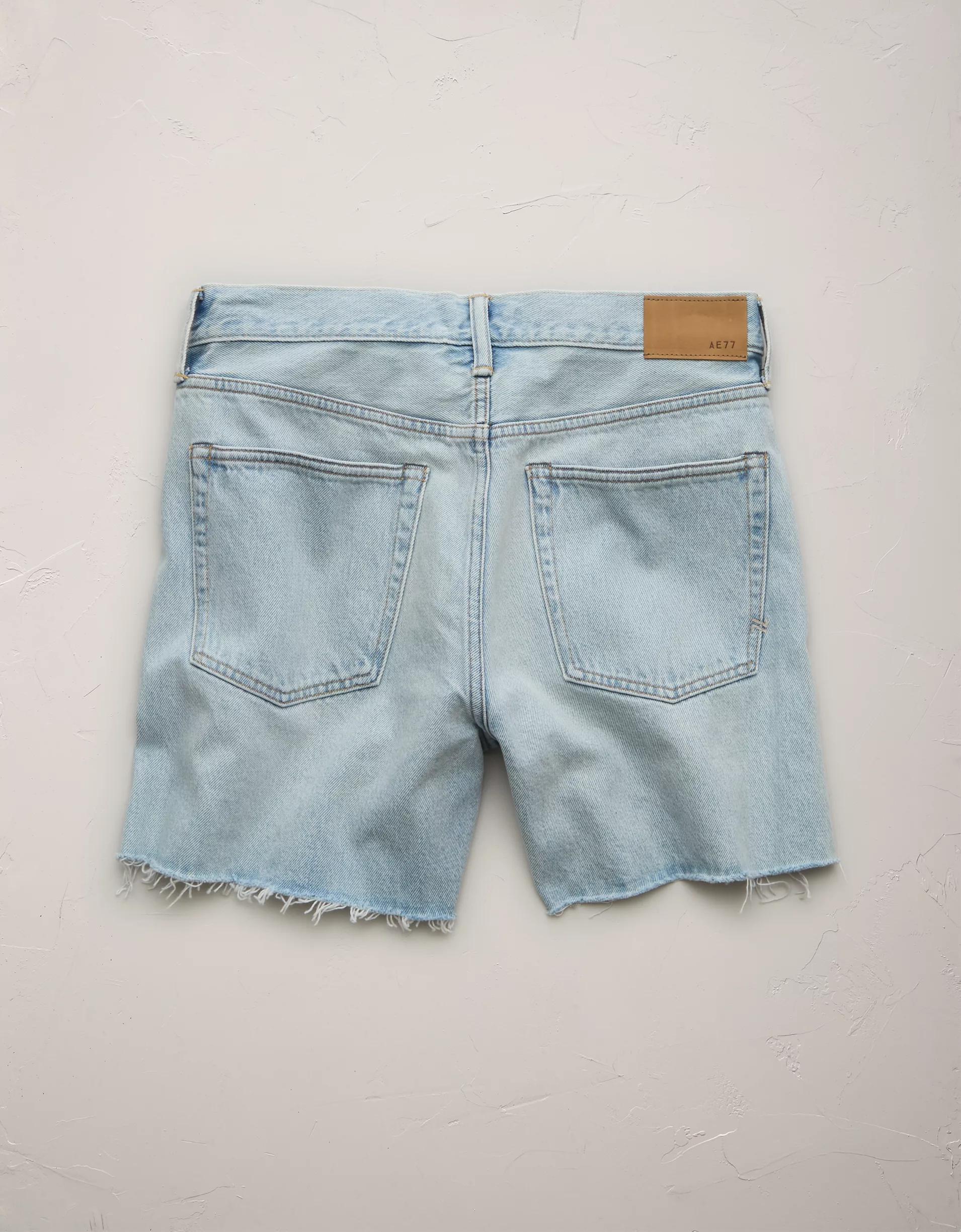 AE77 Premium Baggy Denim Short Product Image