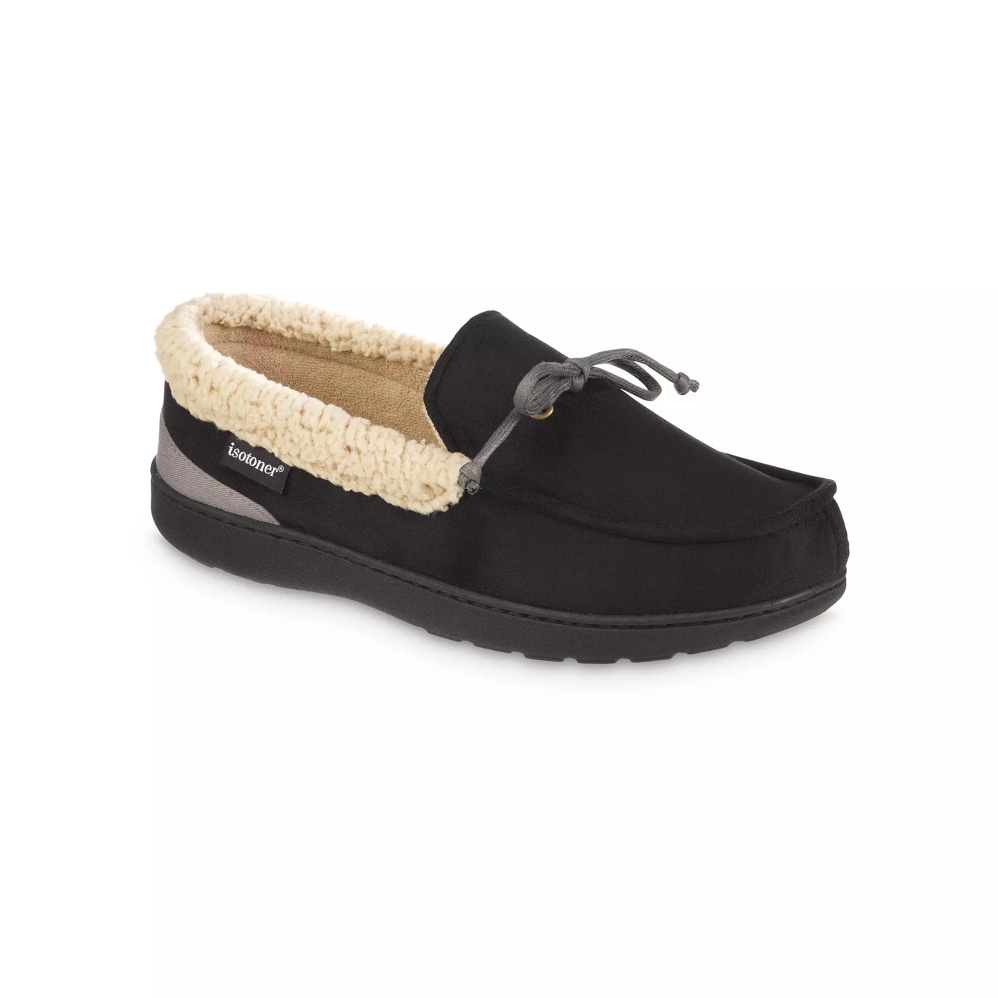 isotoner Gel Infused Memory Foam Vincent Men's Moccasin Slippers,  Product Image