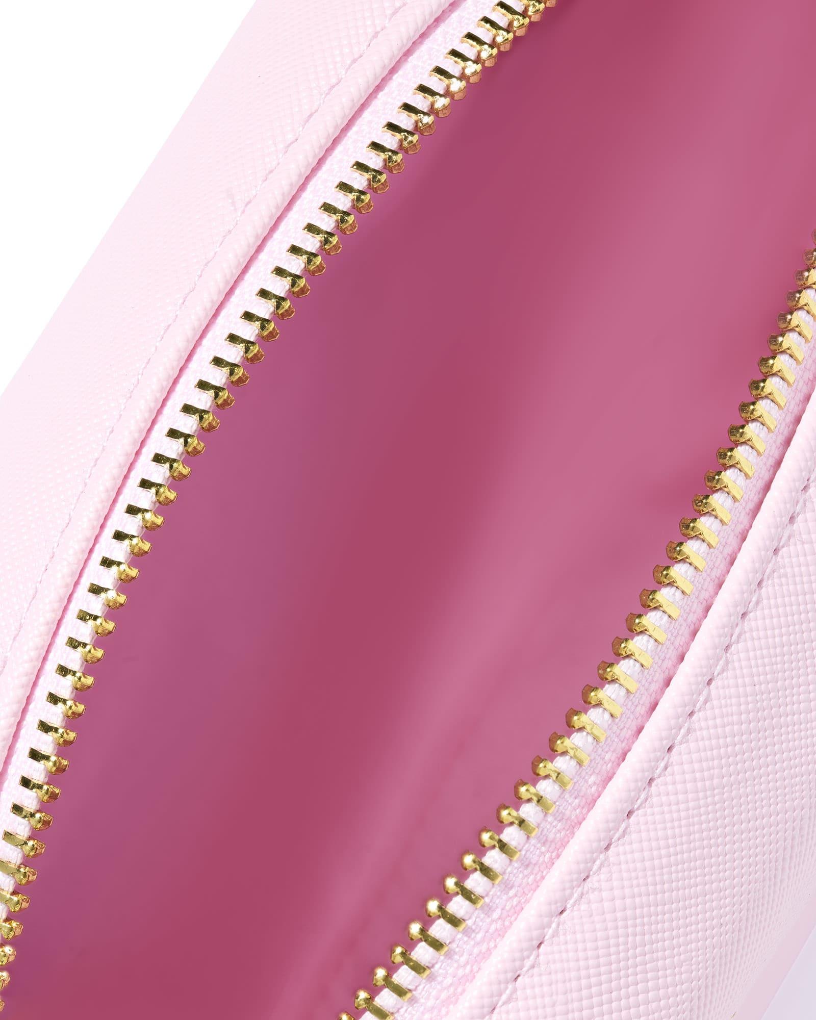 Large Cosmetic Zip Case in Pink Product Image