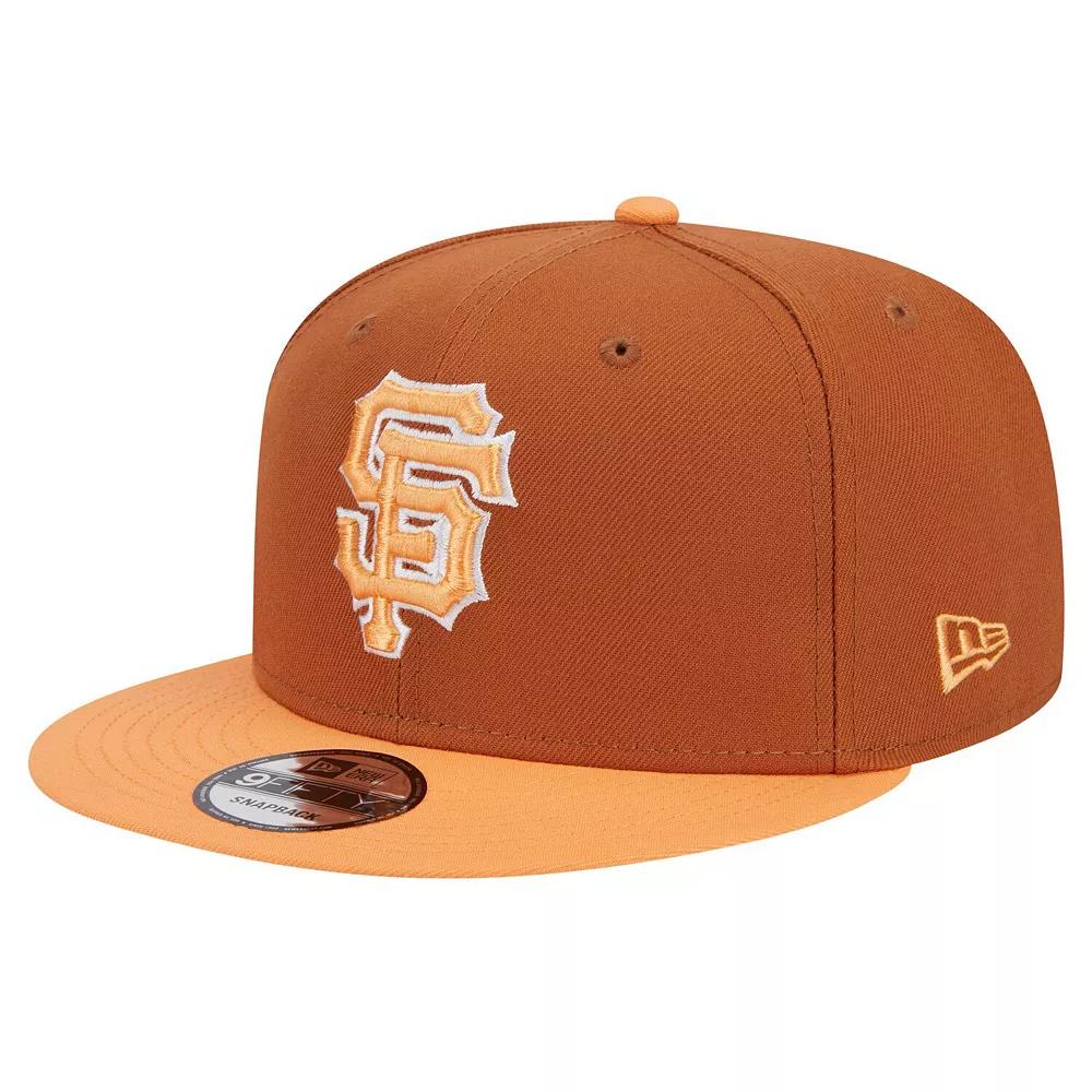 Men's New Era Brown San Francisco Giants Spring Color Two-Tone 9FIFTY Snapback Hat Product Image