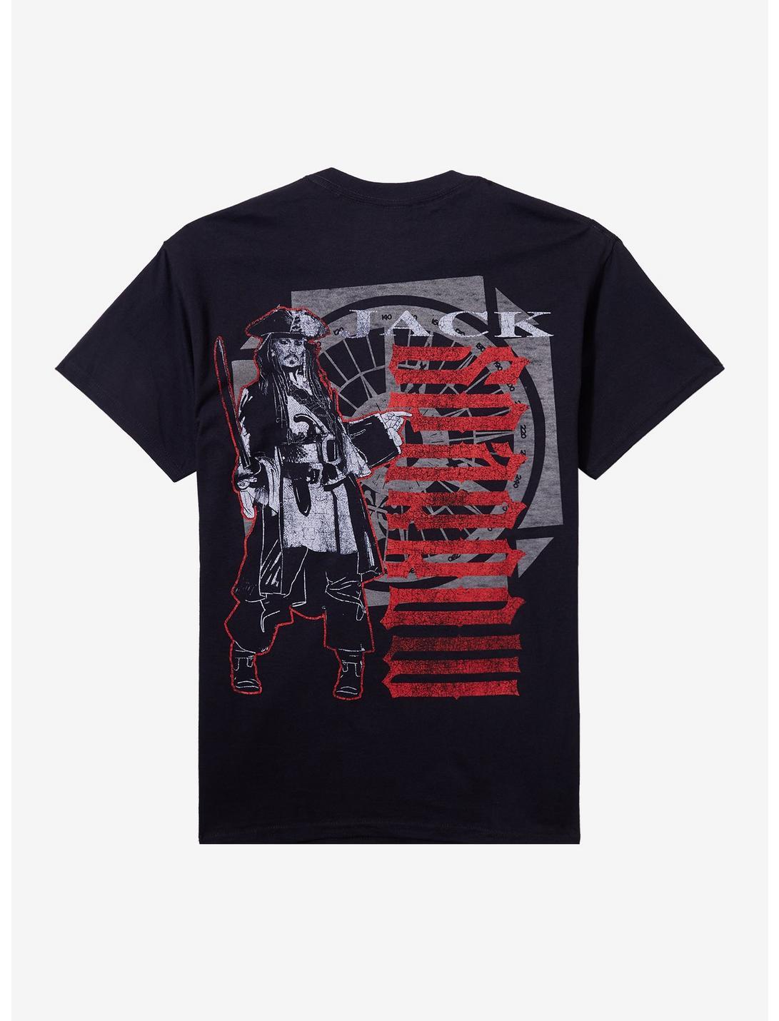 Disney Pirates Of The Caribbean Captain Jack Two-Sided T-Shirt Product Image