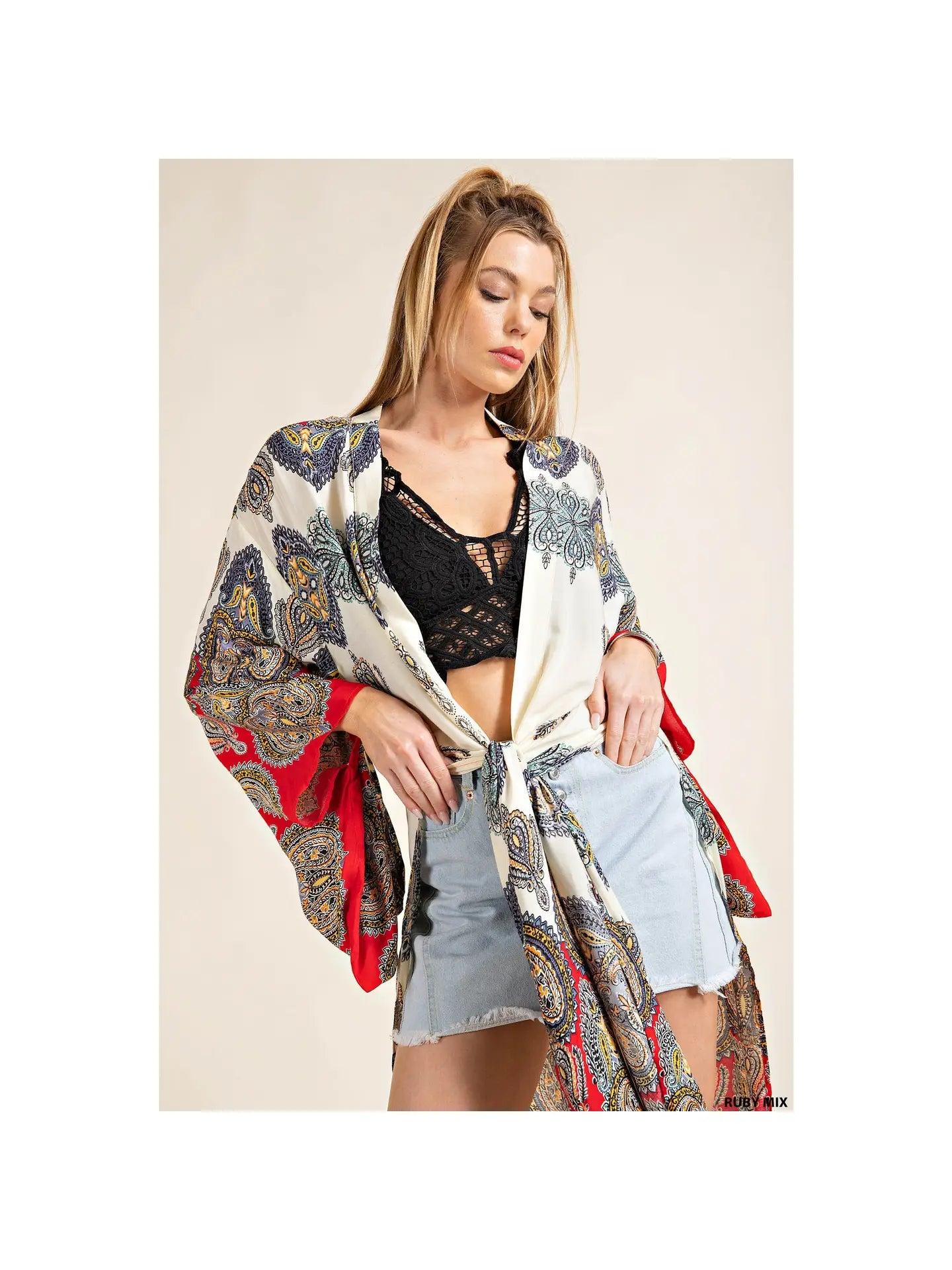 Long Pattern Kimono Product Image