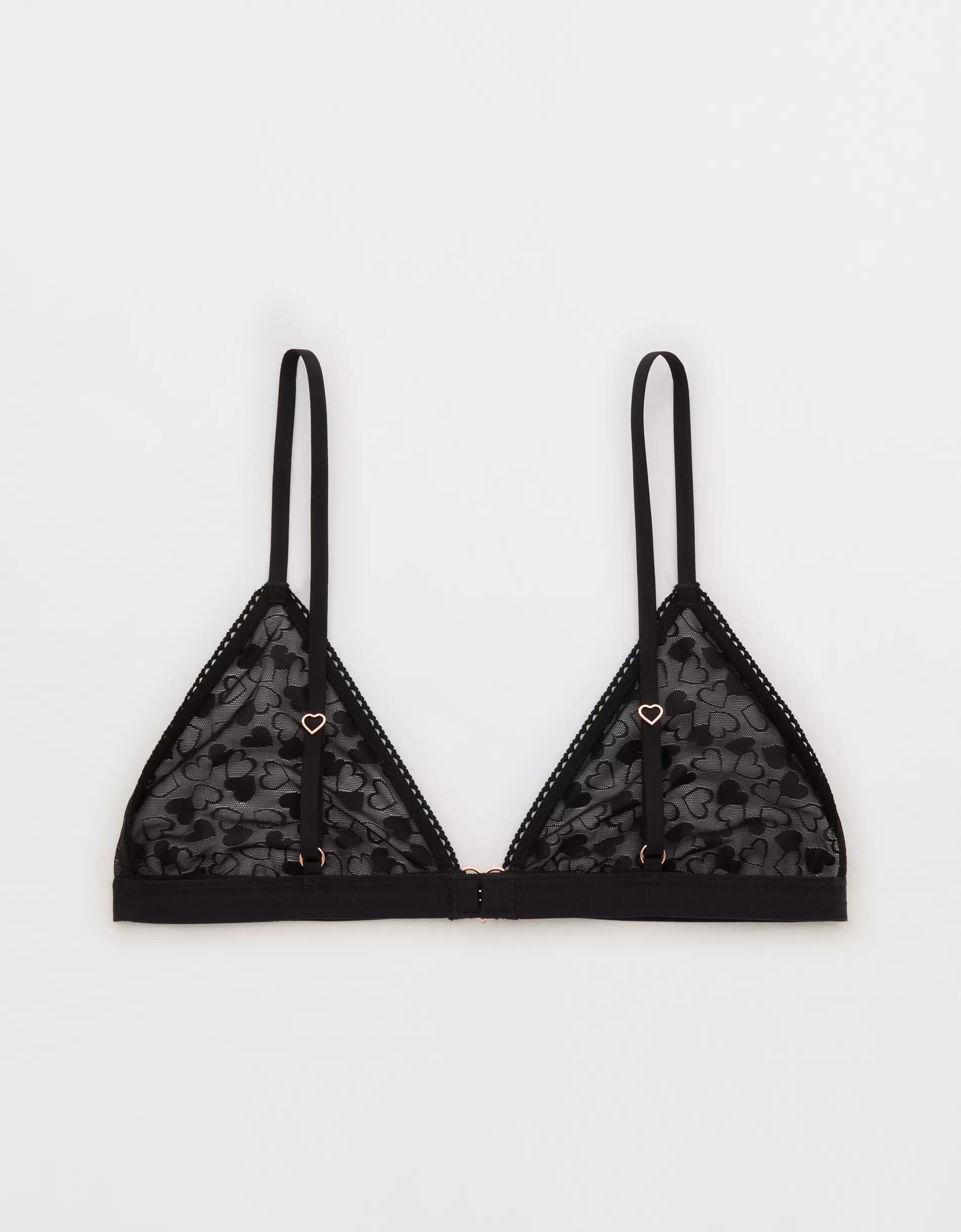 Show Off Heart Mesh Triangle Bralette Product Image