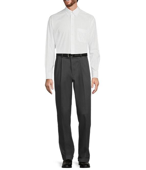 Roundtree & Yorke TravelSmart Ultimate Performance Classic Fit Pleated Non-Iron Chino Pants Product Image