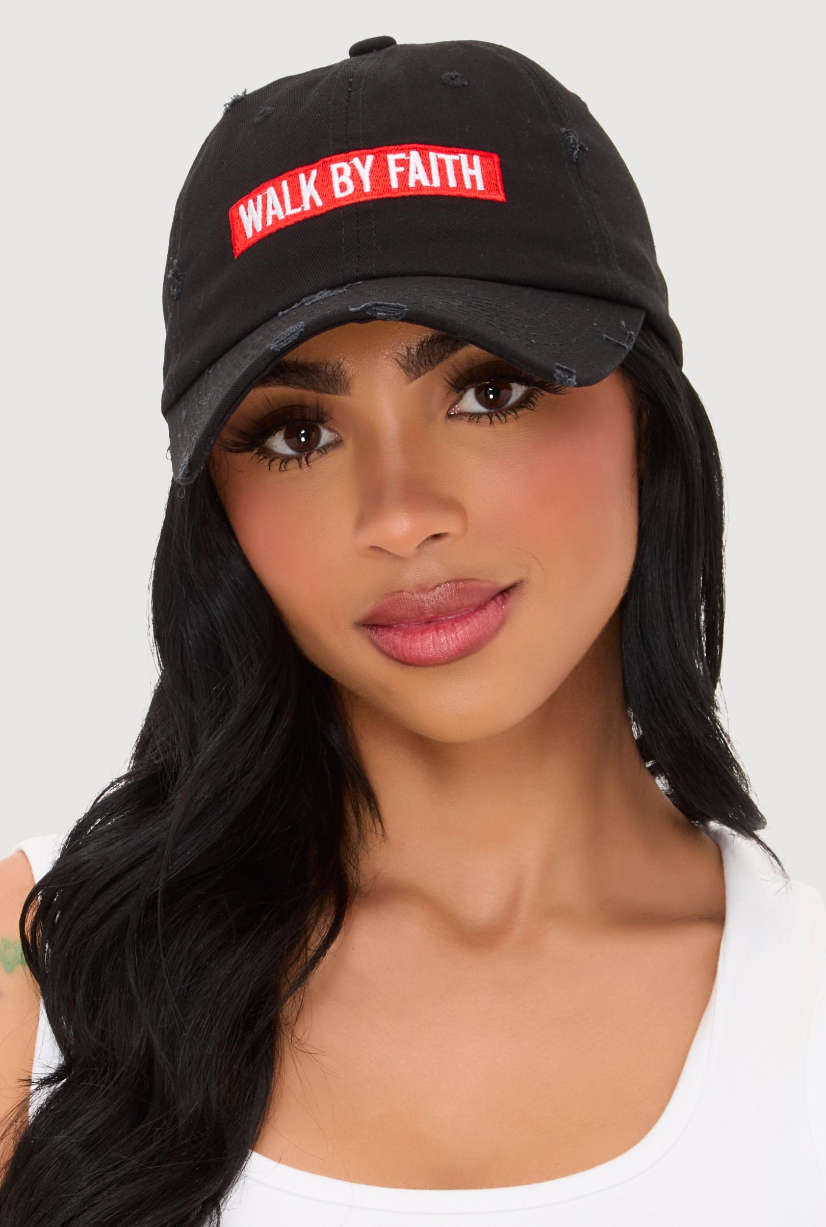 Walk By Faith Graphic Baseball Hat Female Product Image