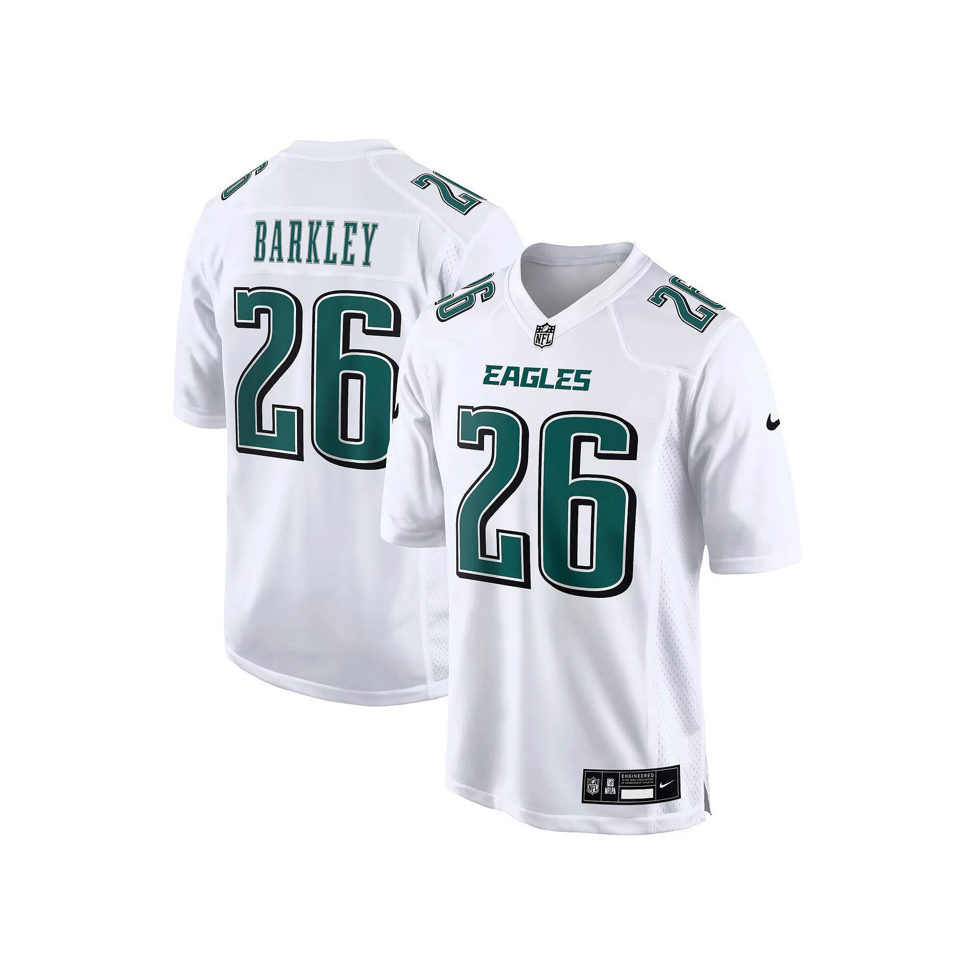 Men's Nike Saquon Barkley Tundra White Philadelphia Eagles Fashion Game Jersey,  Product Image