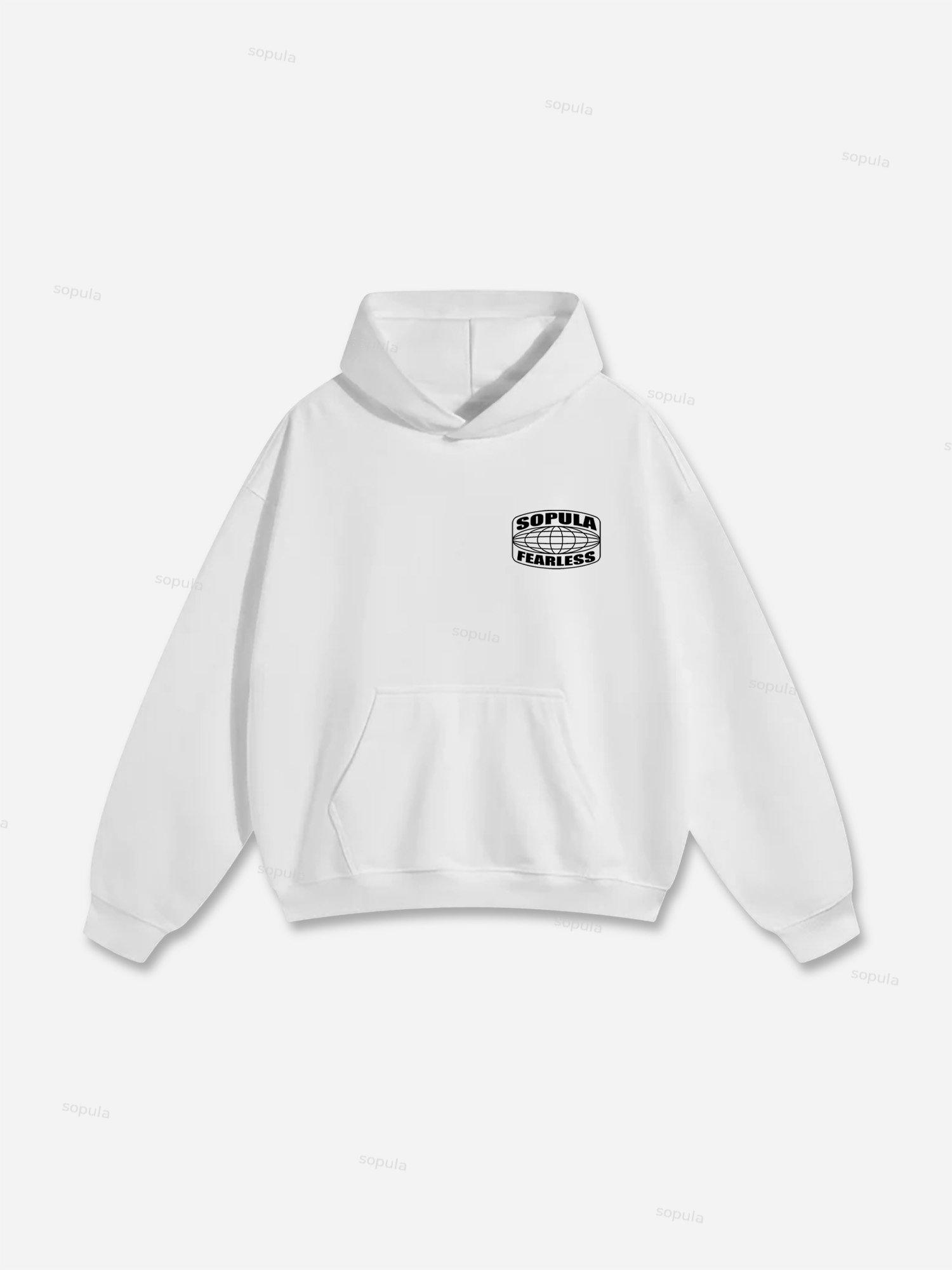 Vintage Blond Graphic Oversized Hoodie Product Image