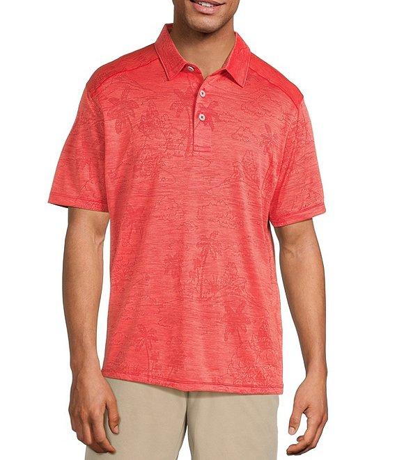Tommy Bahama Big & Tall IslandZone Palm Coast Isles Short-Sleeve Polo Shirt Product Image