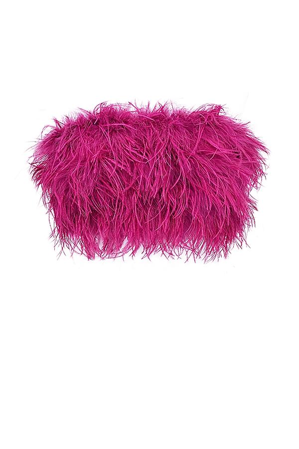 Fenella  hot pink trimmed bandeau Product Image