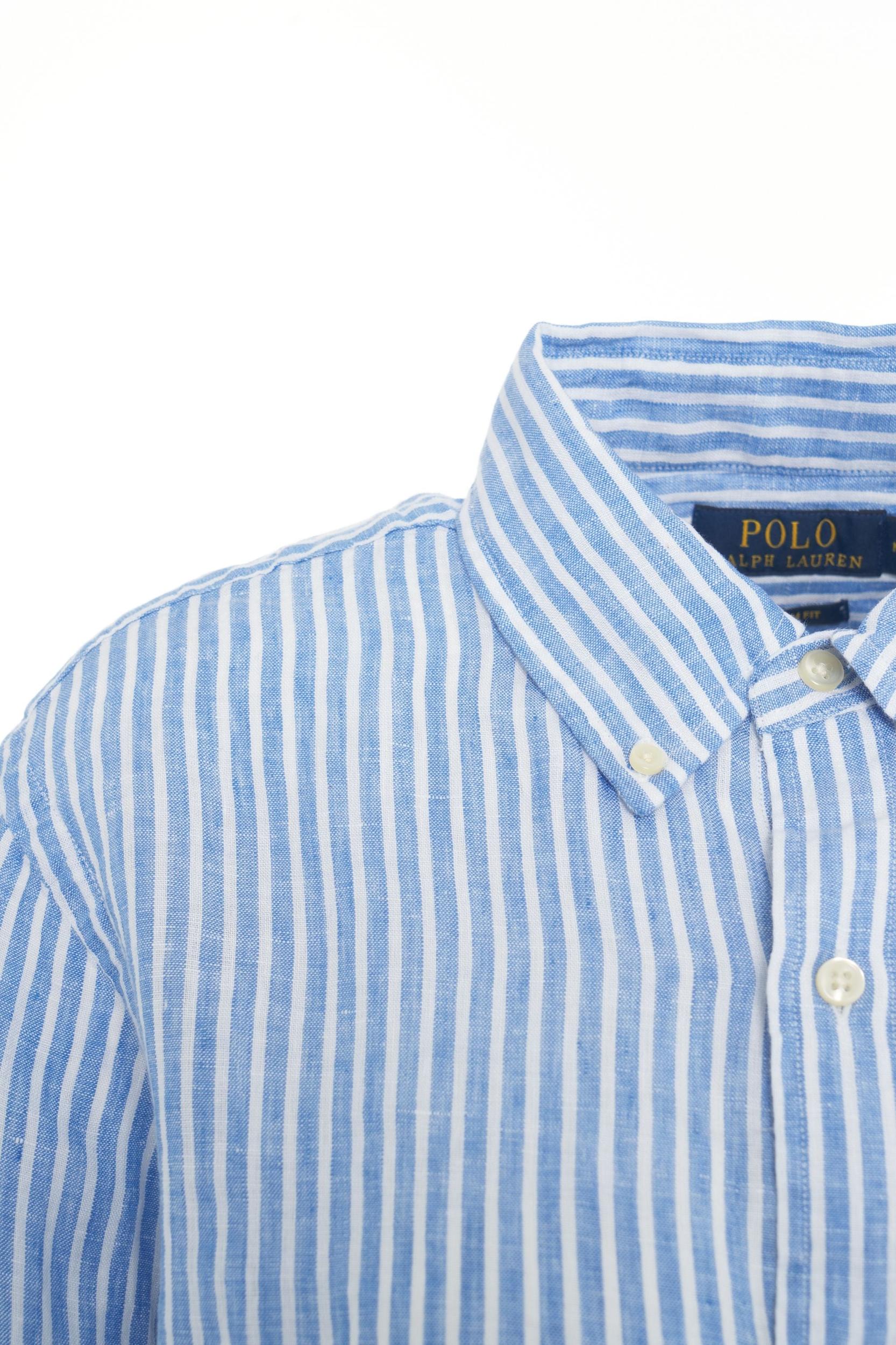 Striped shirt with logo embroidery Product Image