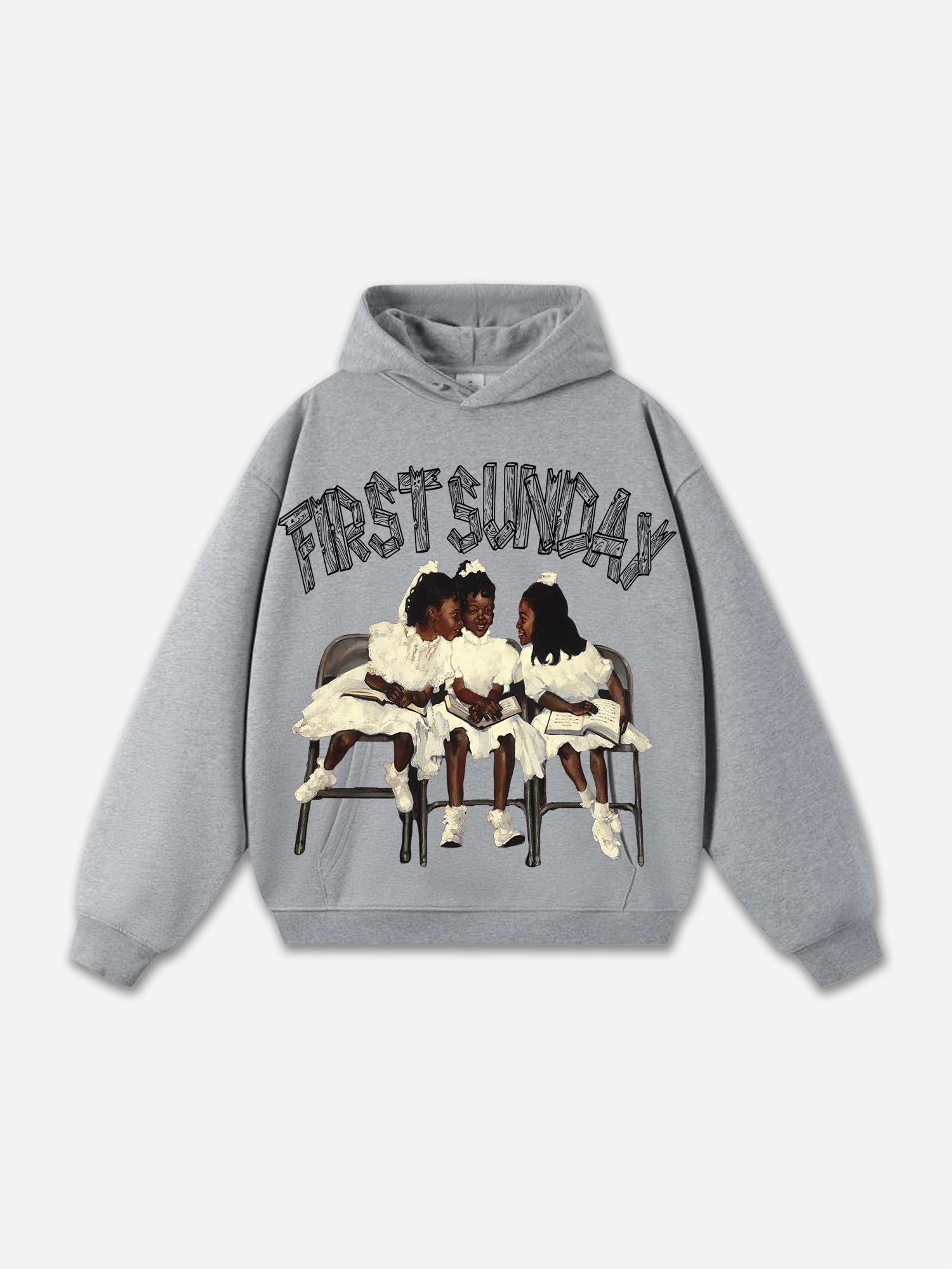 Sopula Everything Comes In Waves Vacation Graphic Oversized Hoodie Product Image