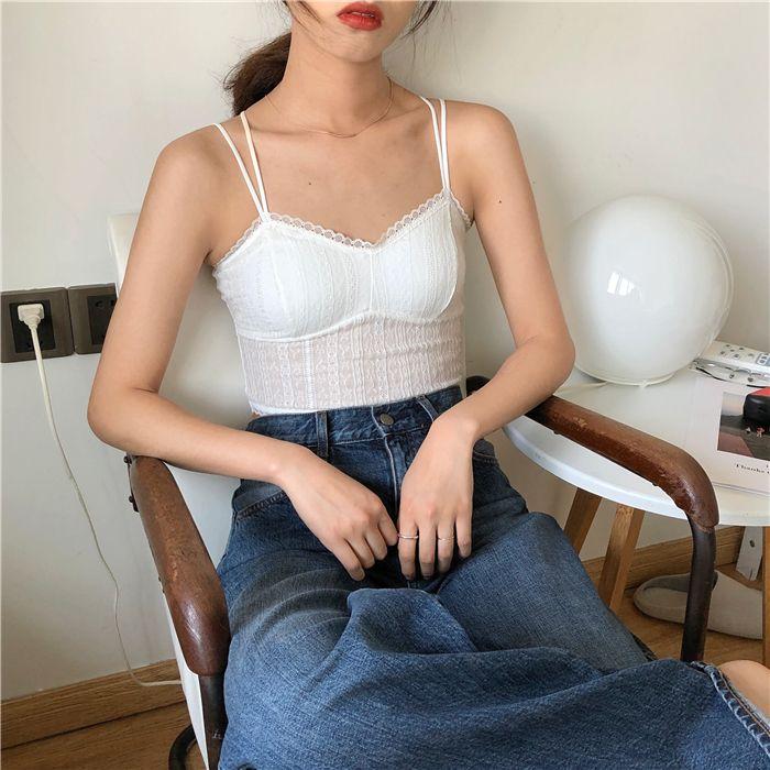 Cross-Strap Lace Bustier Top Product Image