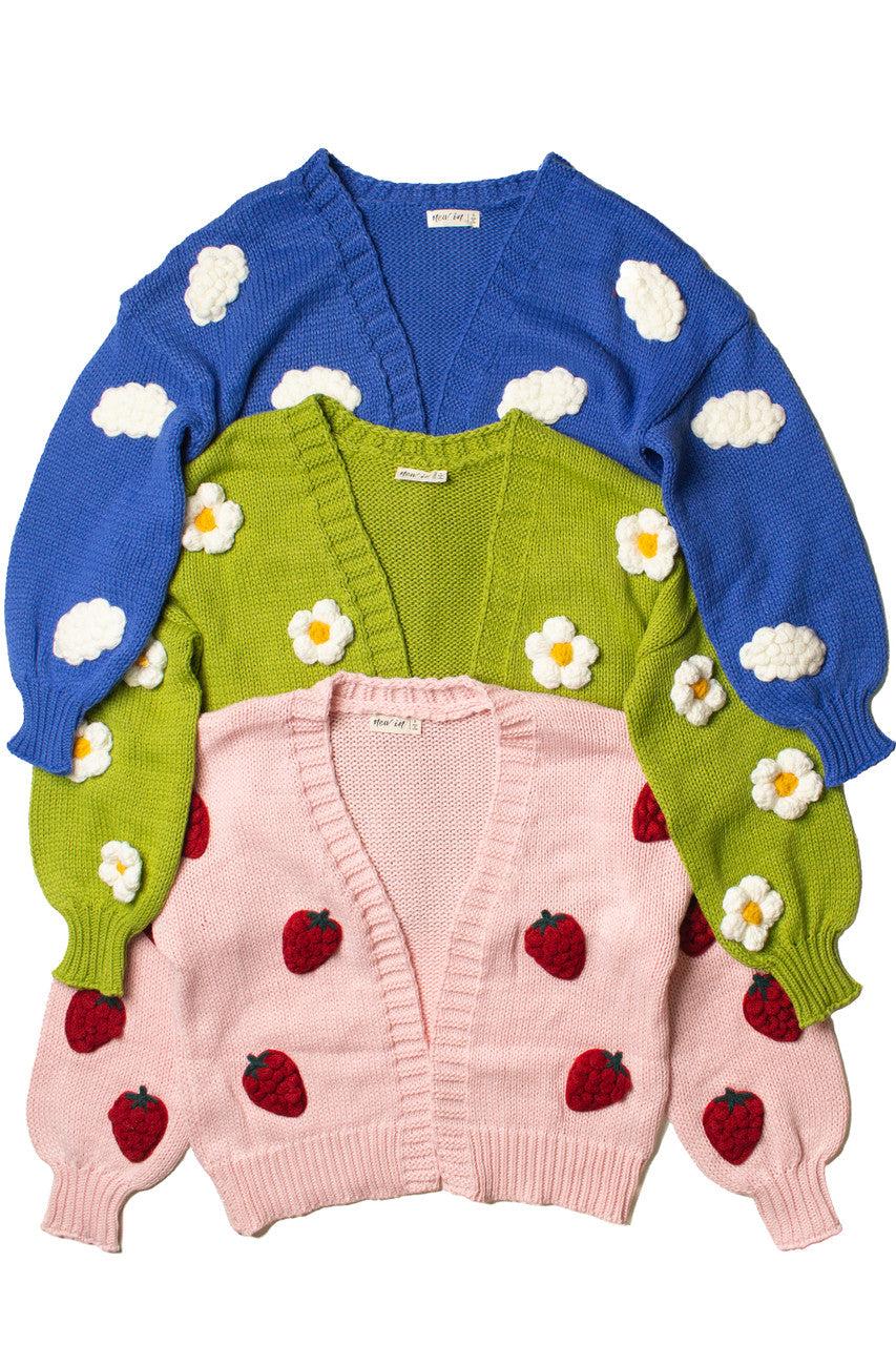 3D Applique Cardigan Product Image