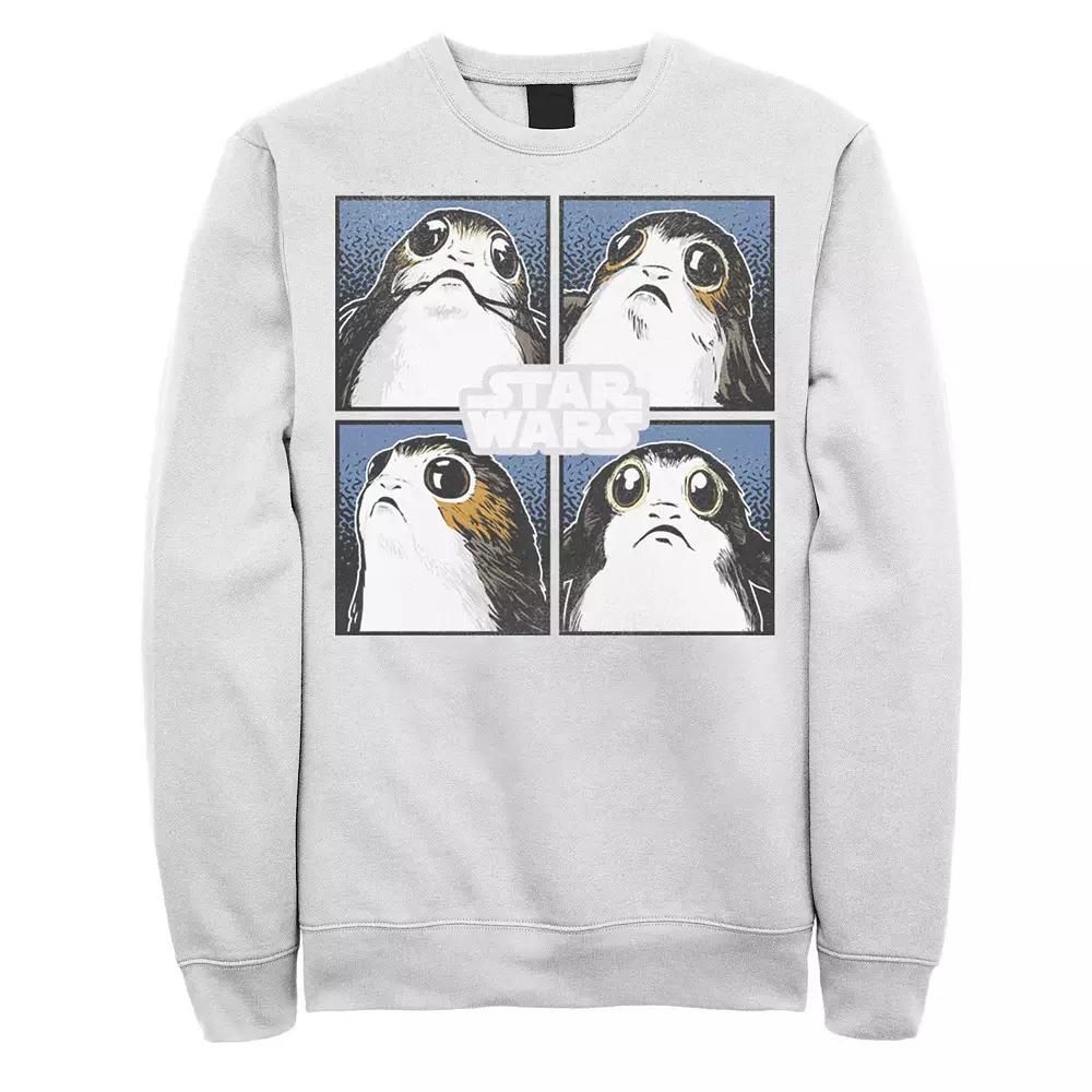 Men's Star Wars: The Last Jedi Porgs Vintage Sweatshirt, Size: XXL, Blue Product Image
