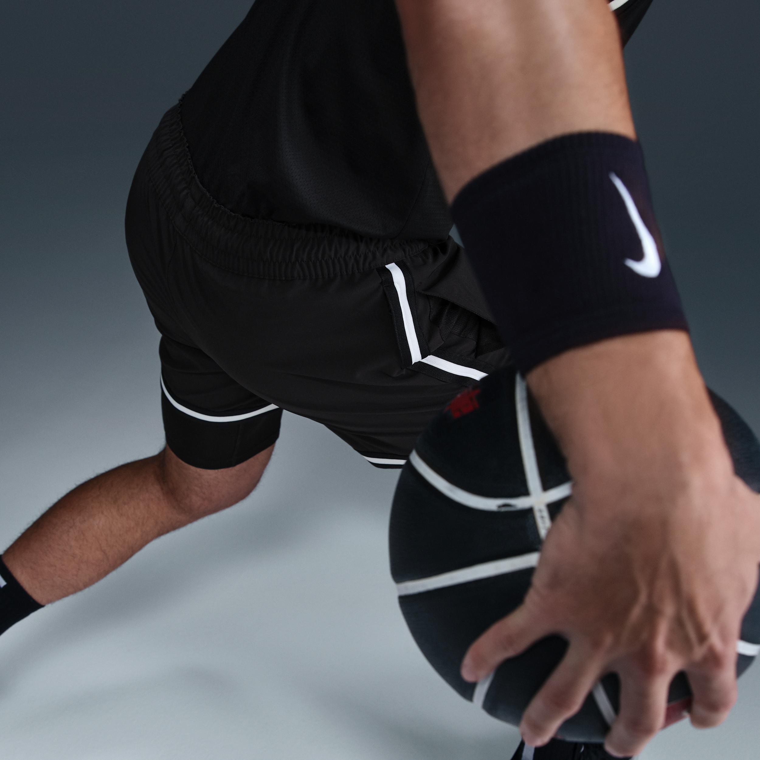 Nike Mens DNA Dri-FIT 4 2-in-1 Basketball Shorts | HJ4233-010 Product Image