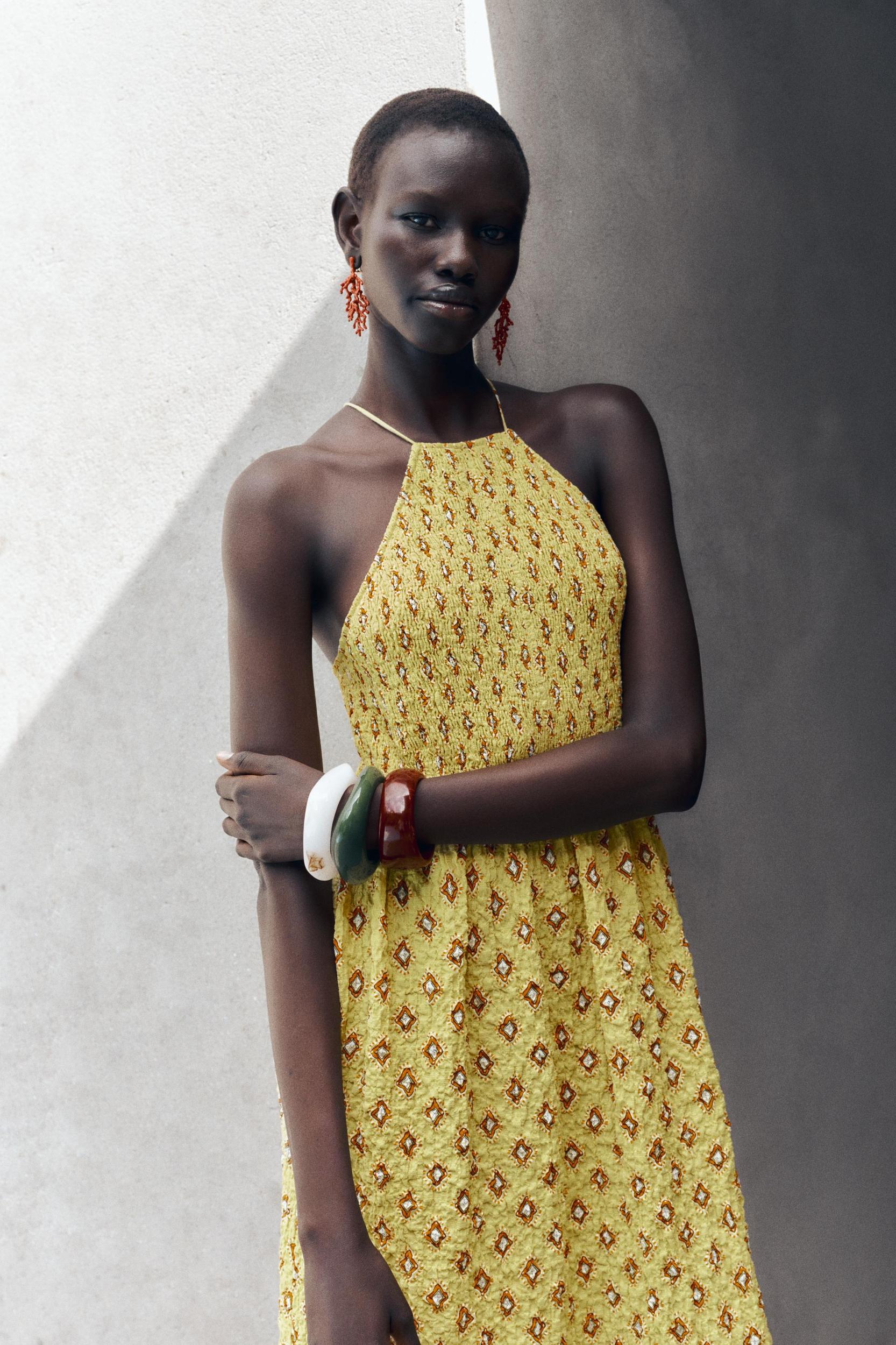 PRINTED MIDI DRESS Product Image