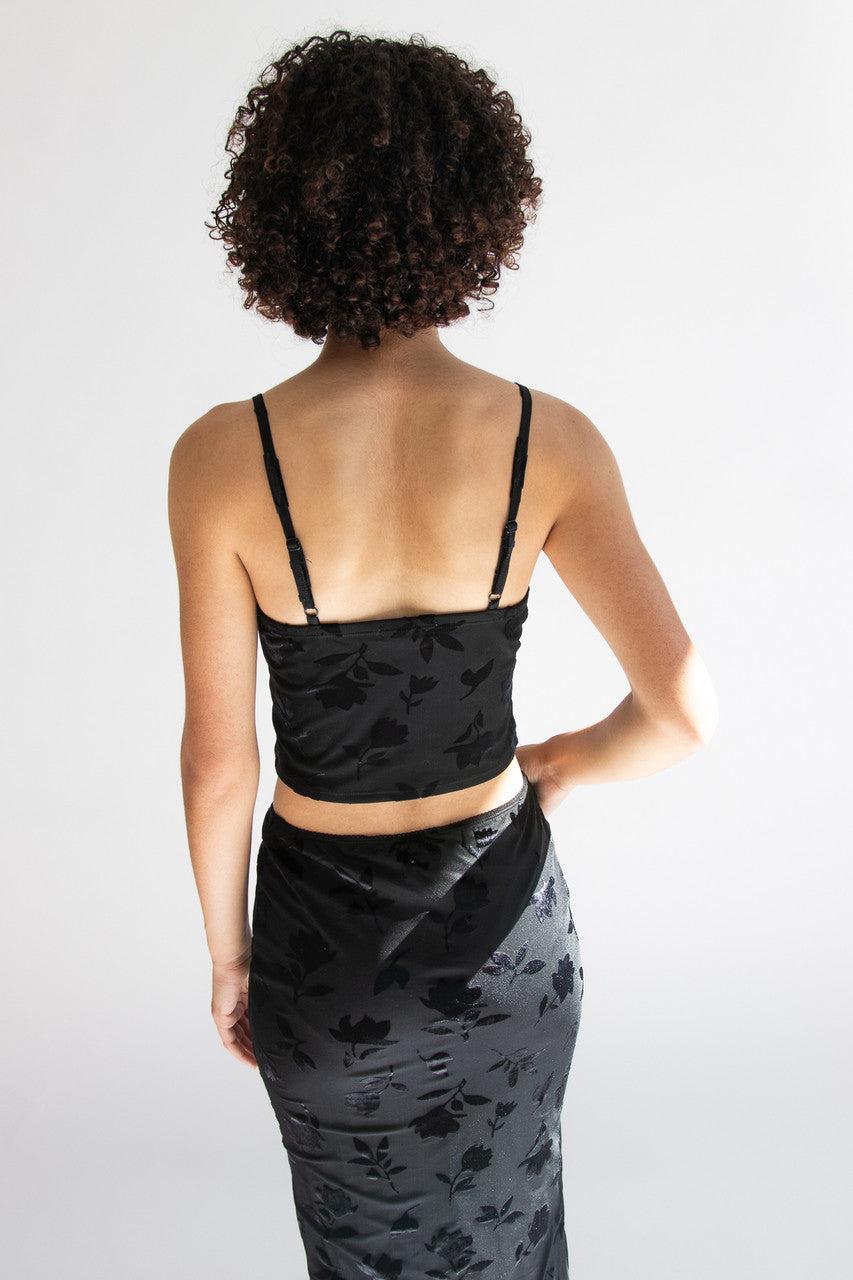 Floral Velvet Burnout Cami Product Image