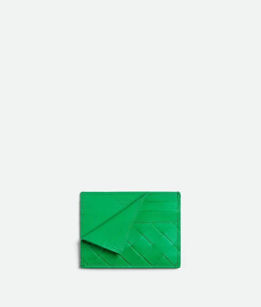 Men's Intrecciato Credit Card Case in Parakeet Product Image
