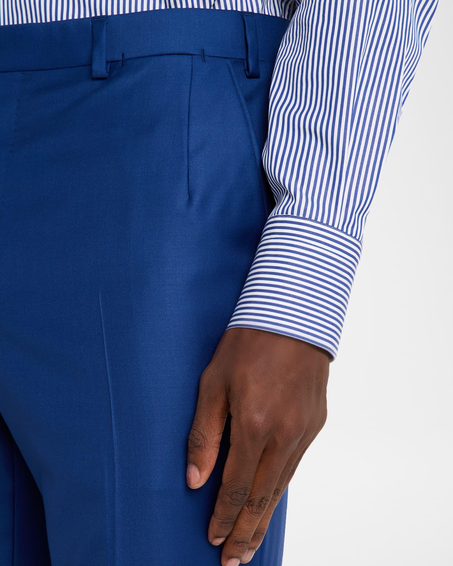 Men's Solid Blue Classic Suit Product Image