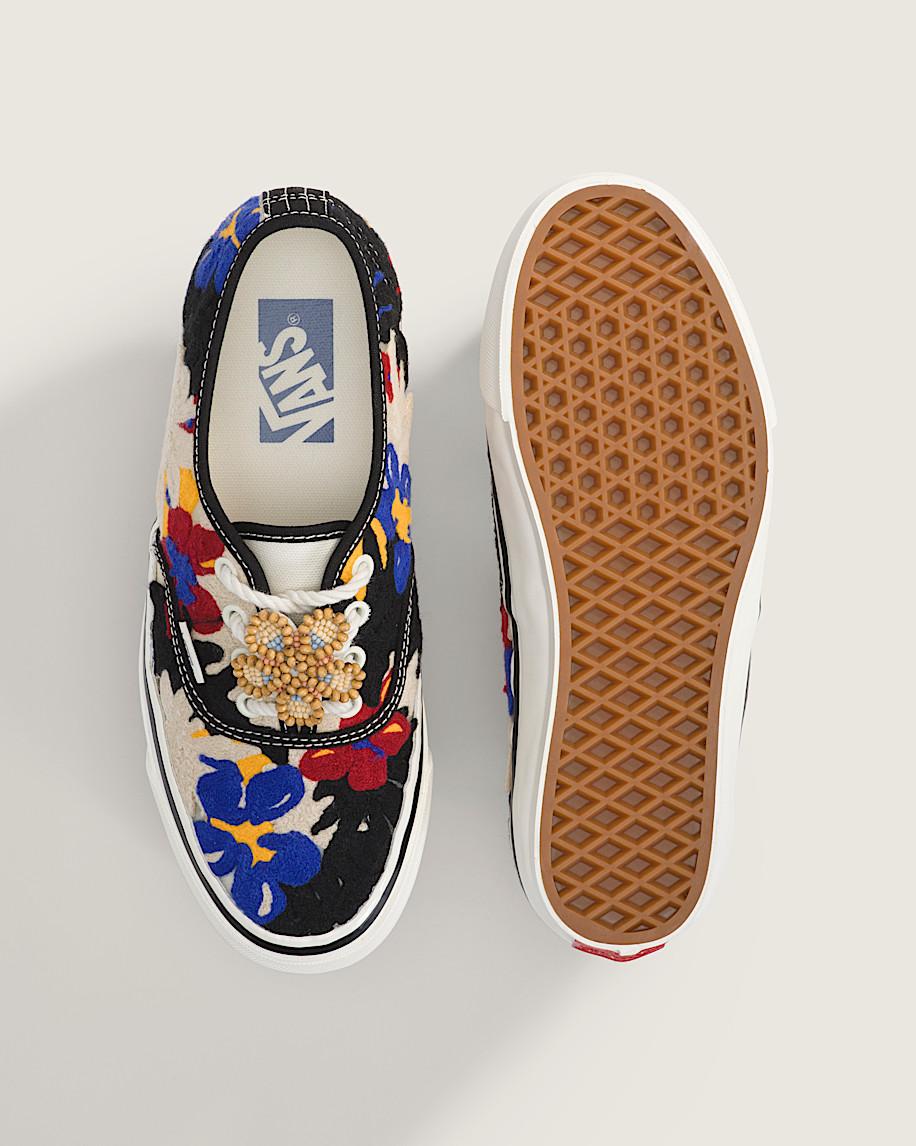 Premium Authentic Shoe in White / Red / Blue| Vans US Product Image