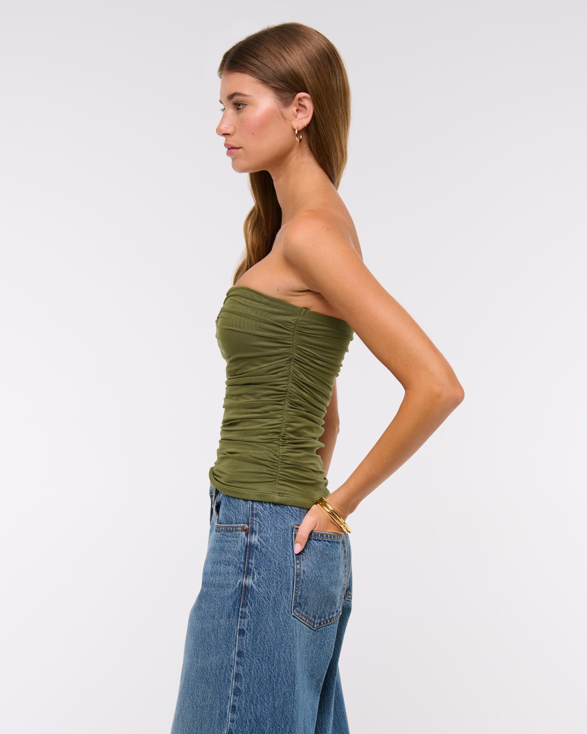 Bra-Free Mesh Hardware Tube Top Product Image