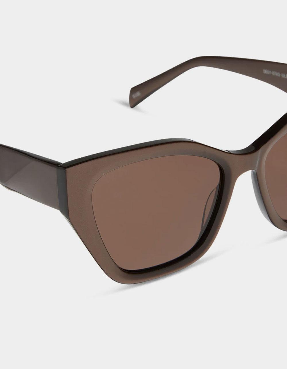 DIFF EYEWEAR Evie Sunglasses - BROWN Product Image