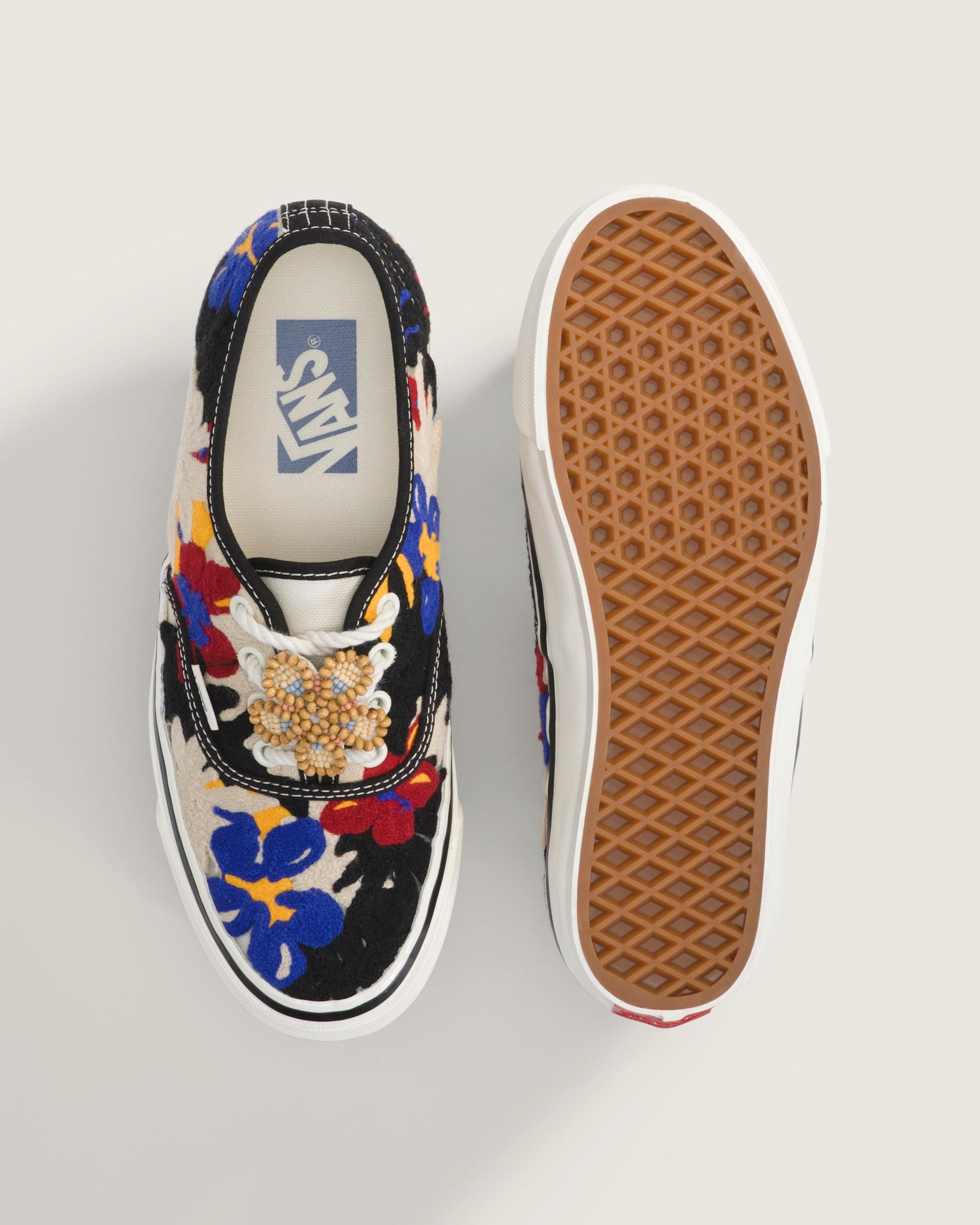 Premium Authentic Shoe in White / Red / Blue| Vans US Product Image