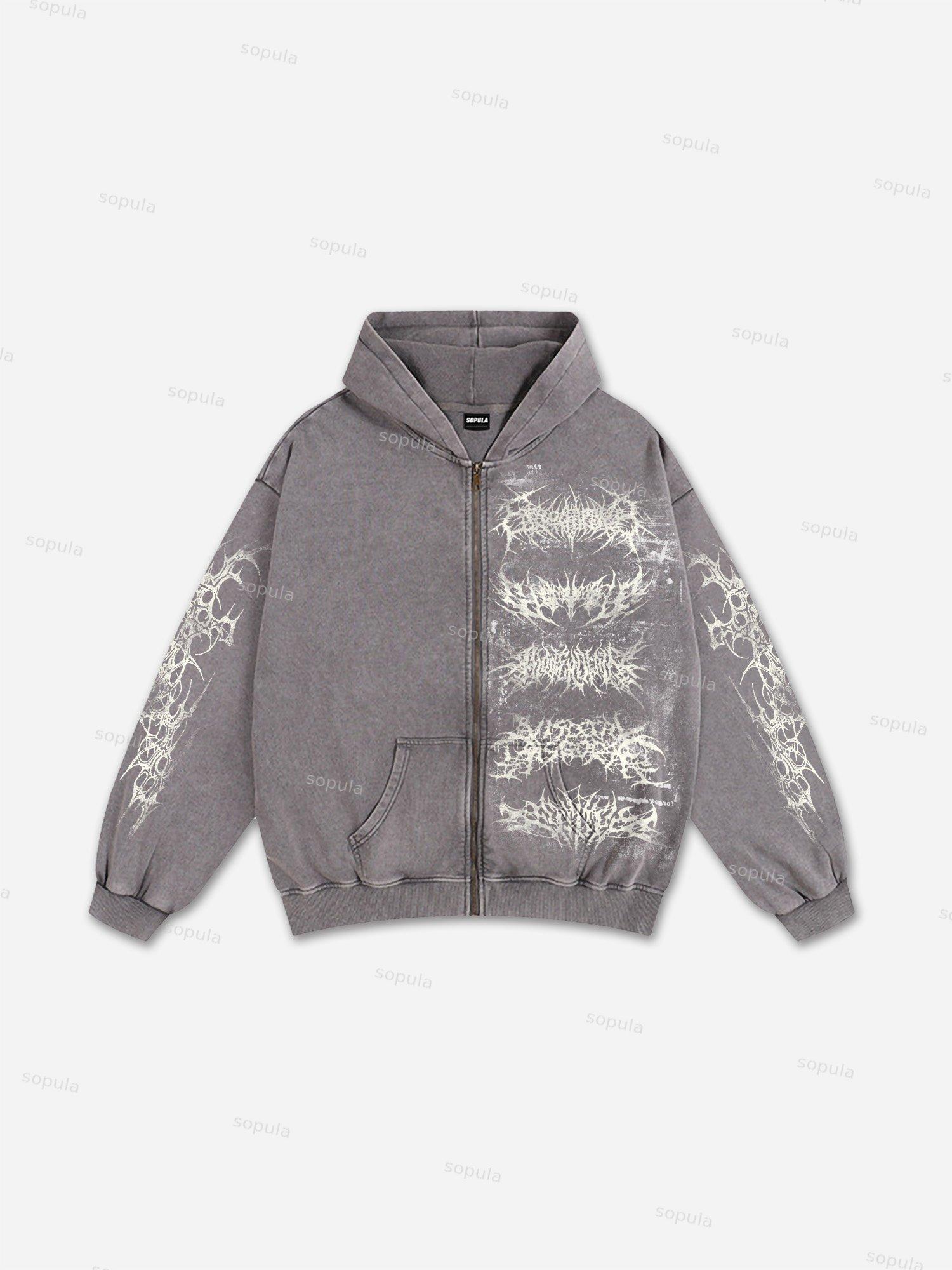 Men's Streetwear Denim Cross Embroidery Jeans Product Image