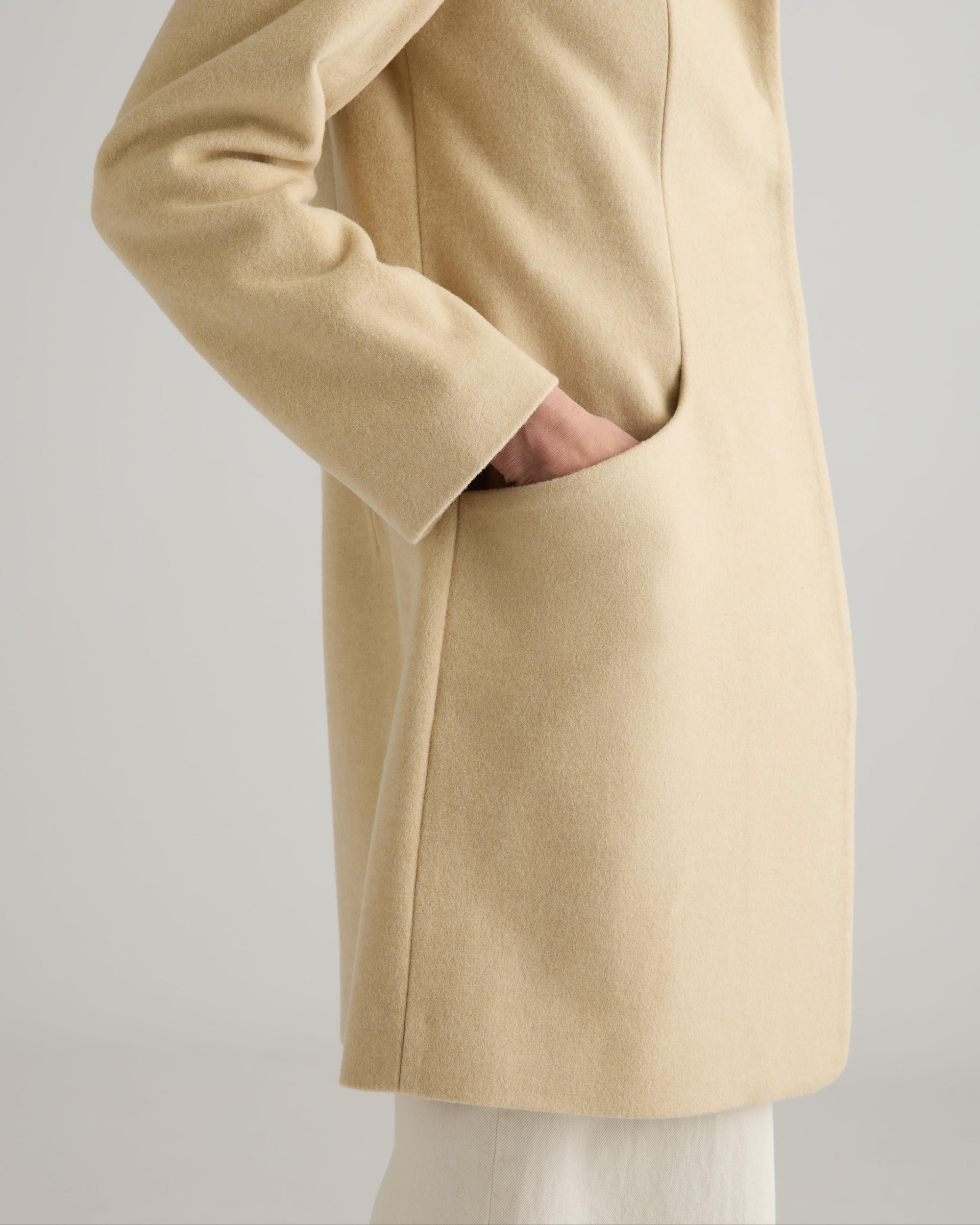 Quince | Women's Italian Wool Cocoon Coat Wool/Nylon Product Image