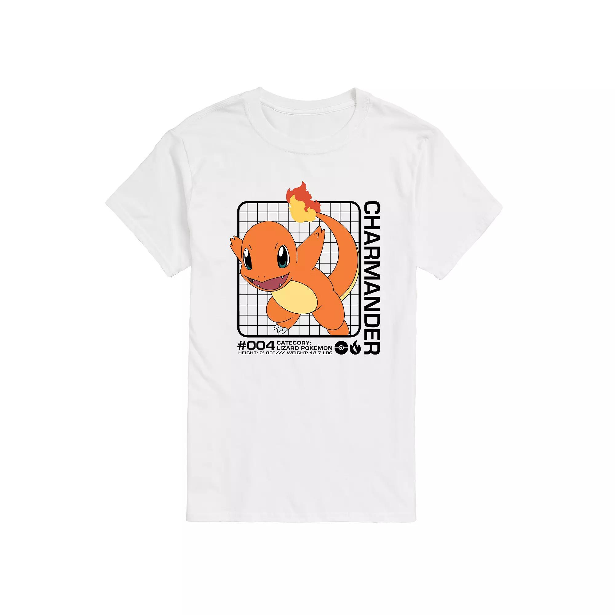 Men's Pokemon Charmander Stats Graphic Tee,  Product Image