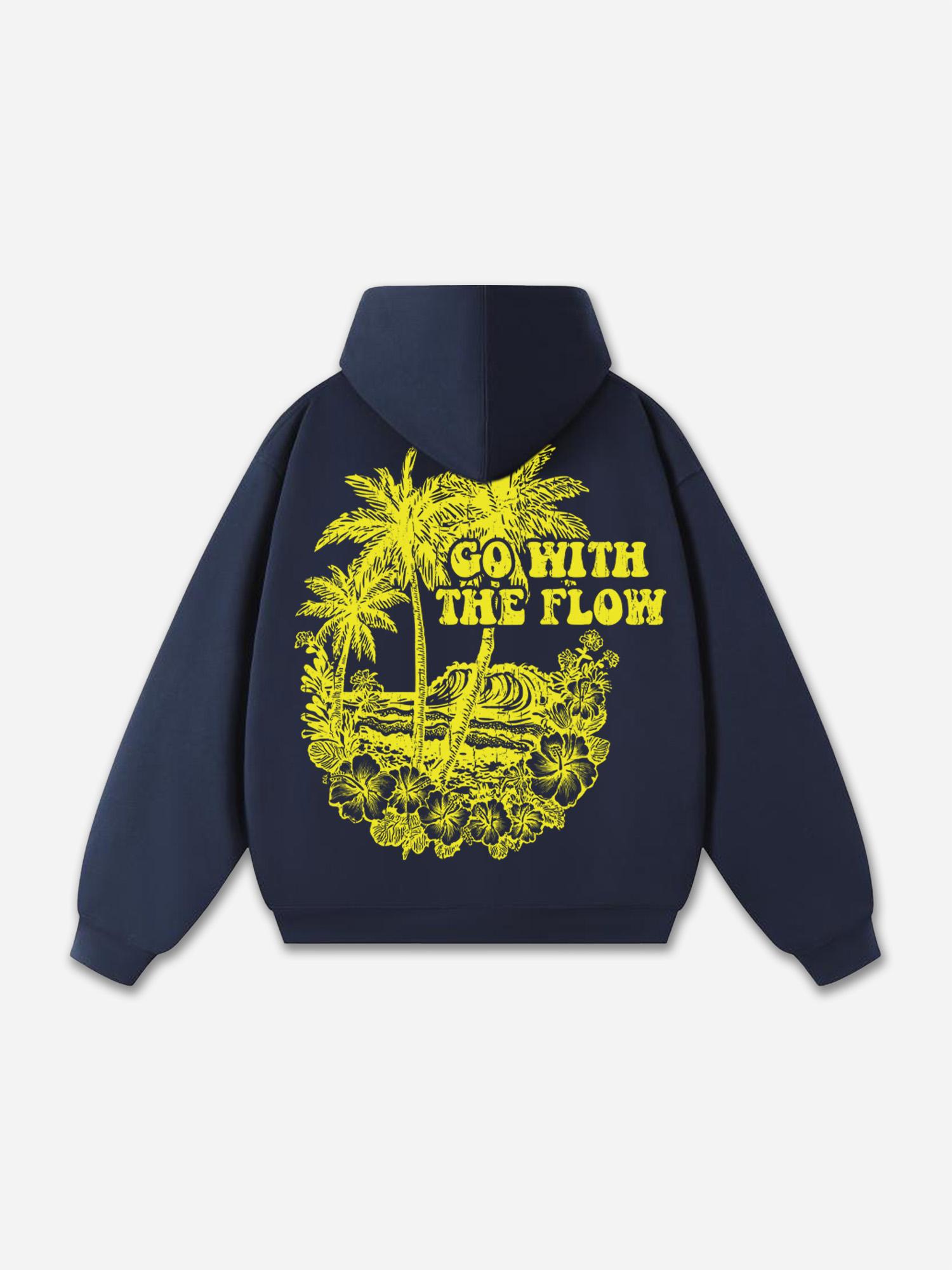 Sopula Shameless Mental Health Abstract Figures Graphic Washed Oversized Zip Up Hoodie Product Image