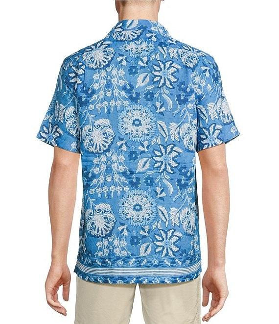 Cremieux Blue Label Mixed Floral Print Short Sleeve Woven Camp Shirt Product Image