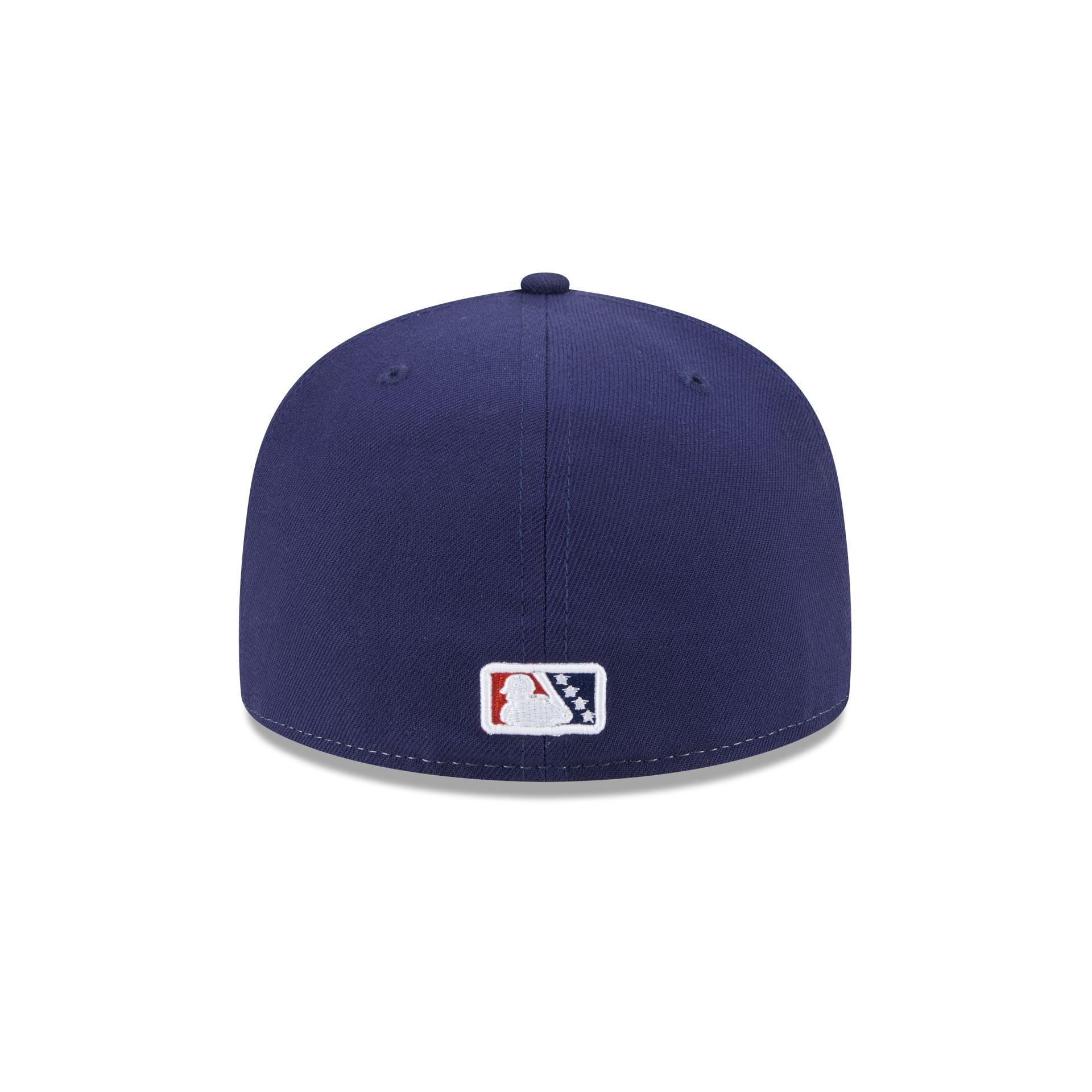 Myrtle Beach Pelicans Theme Night Navy Sidepatch59FIFTY Fitted Hat Male Product Image
