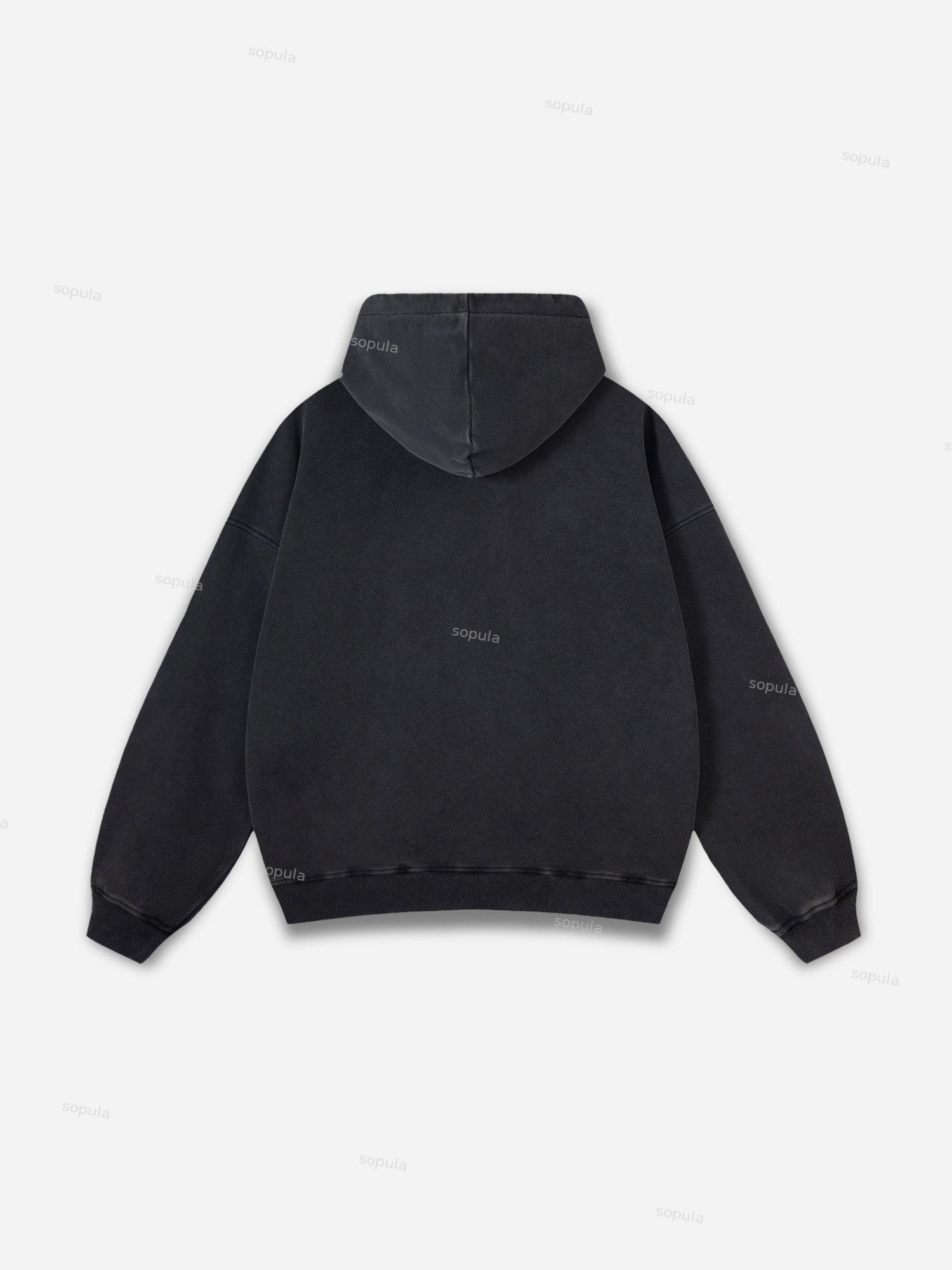 Sopula God's Eye Of Insight Vintage Graphic Washed Hoodie Product Image